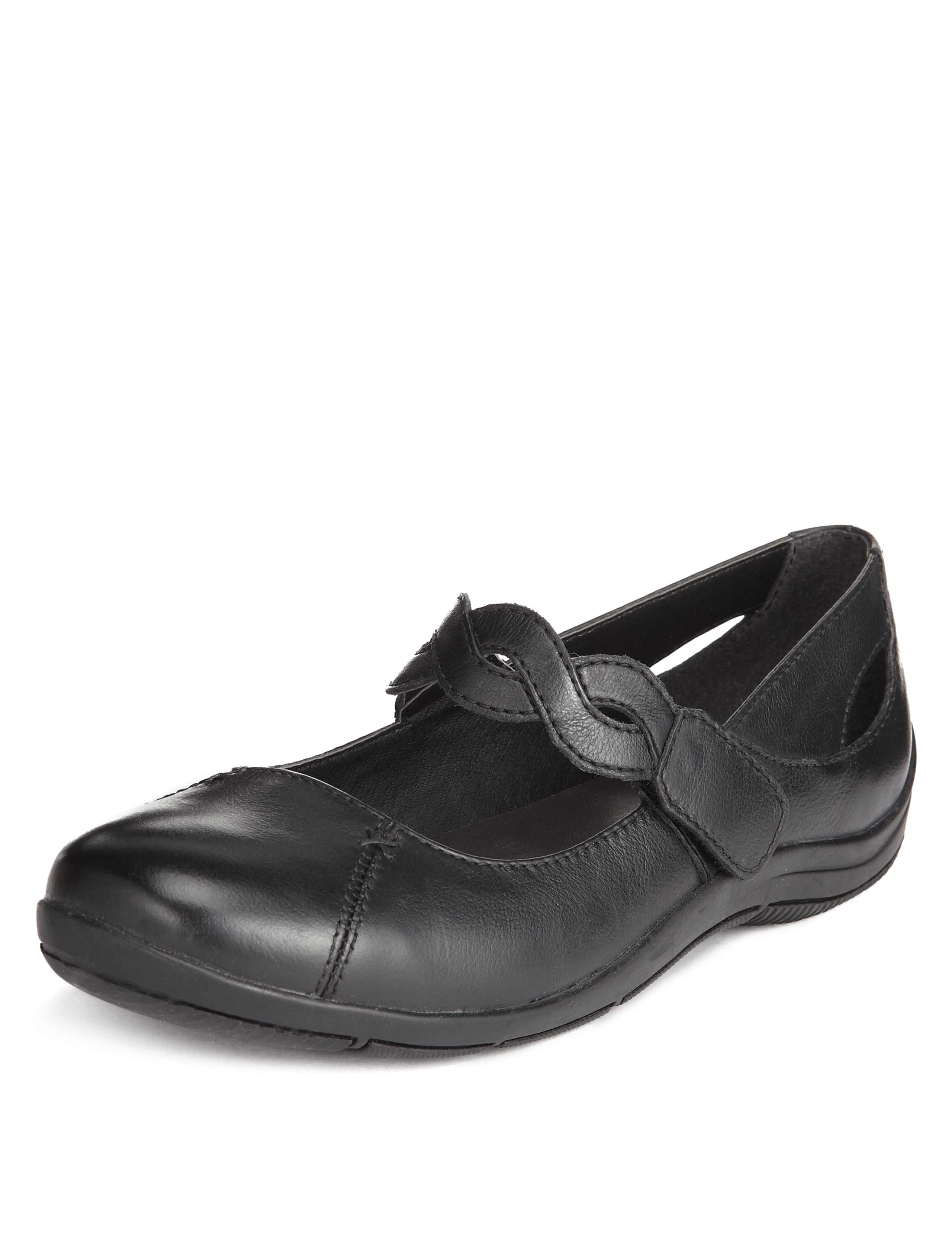 Leather Plaited Dolly Court Shoes 1 of 3