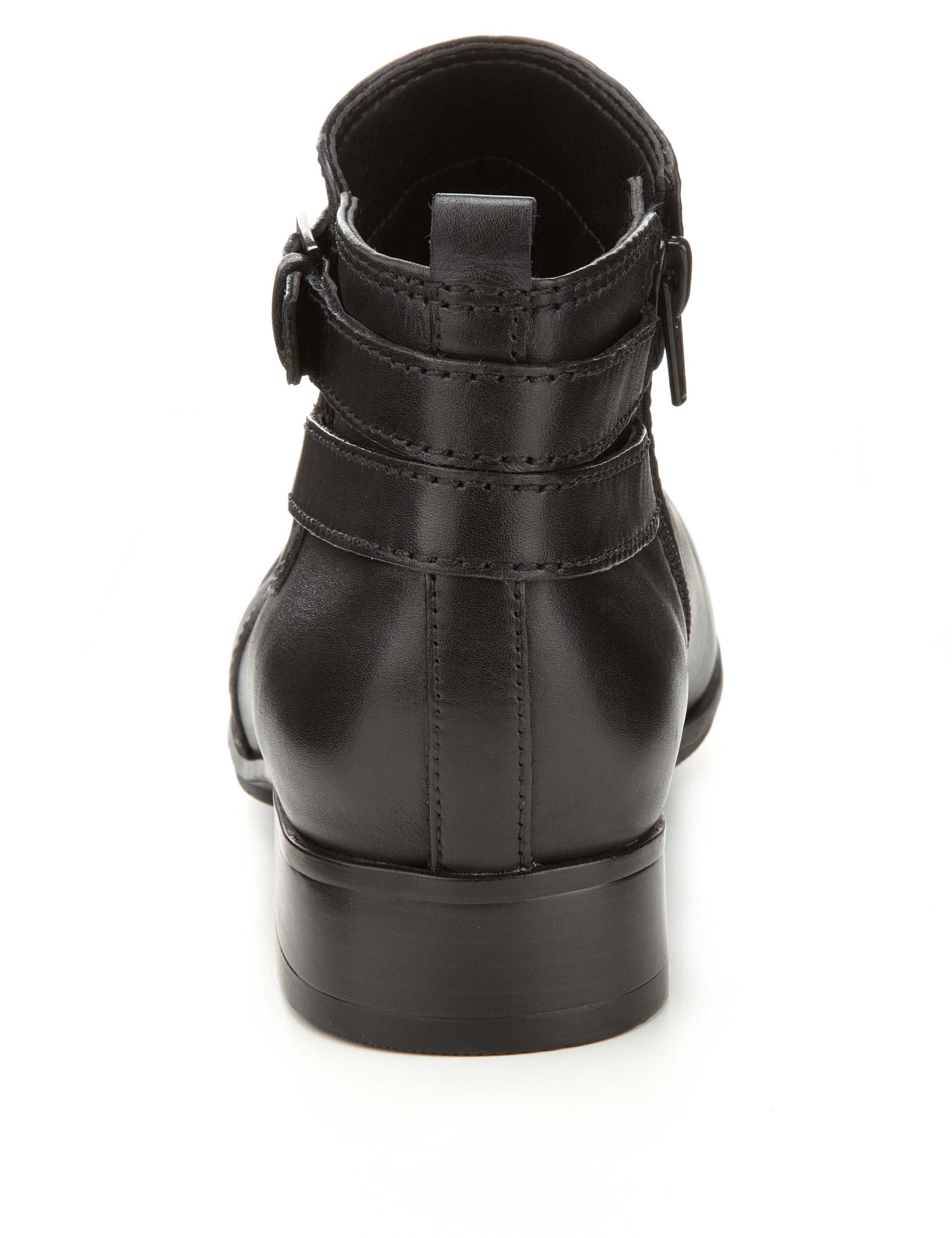 Leather Strap Ankle Boots 3 of 5