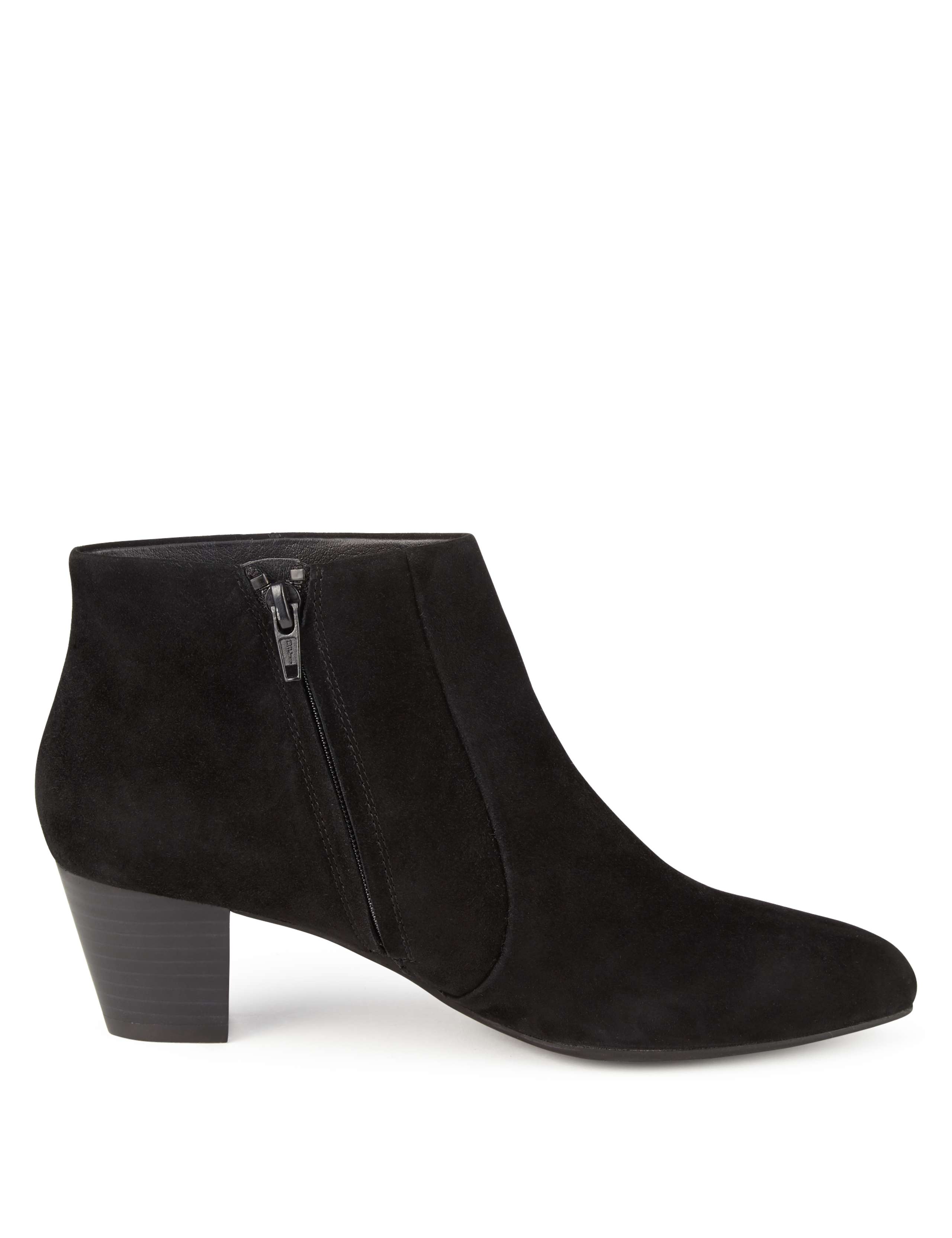 Stain Away™ Suede Pointed Toe Ankle Boots 4 of 5