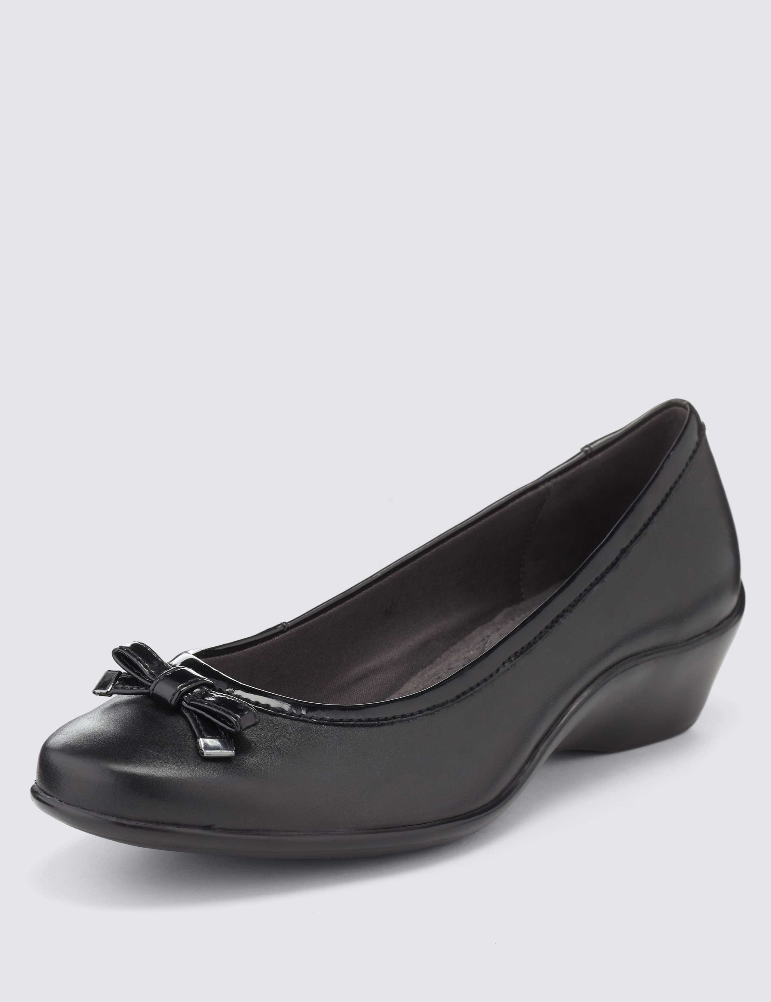 Bow Wedge Ballerina Shoes 1 of 5