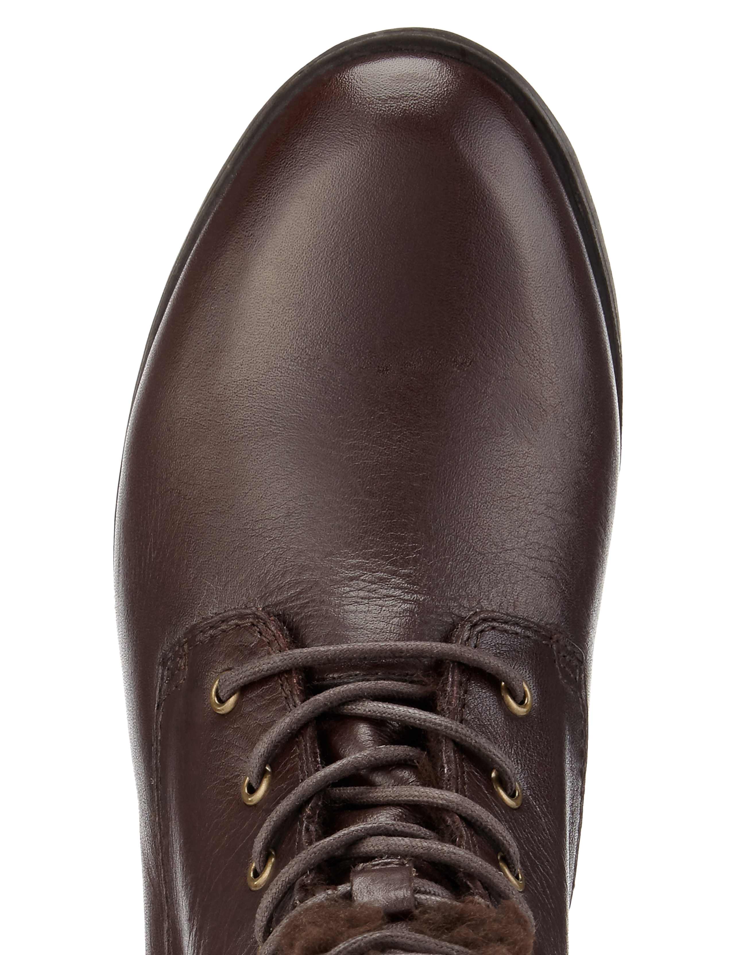 Wide Fit Leather Block Heel Ankle Boots 4 of 4