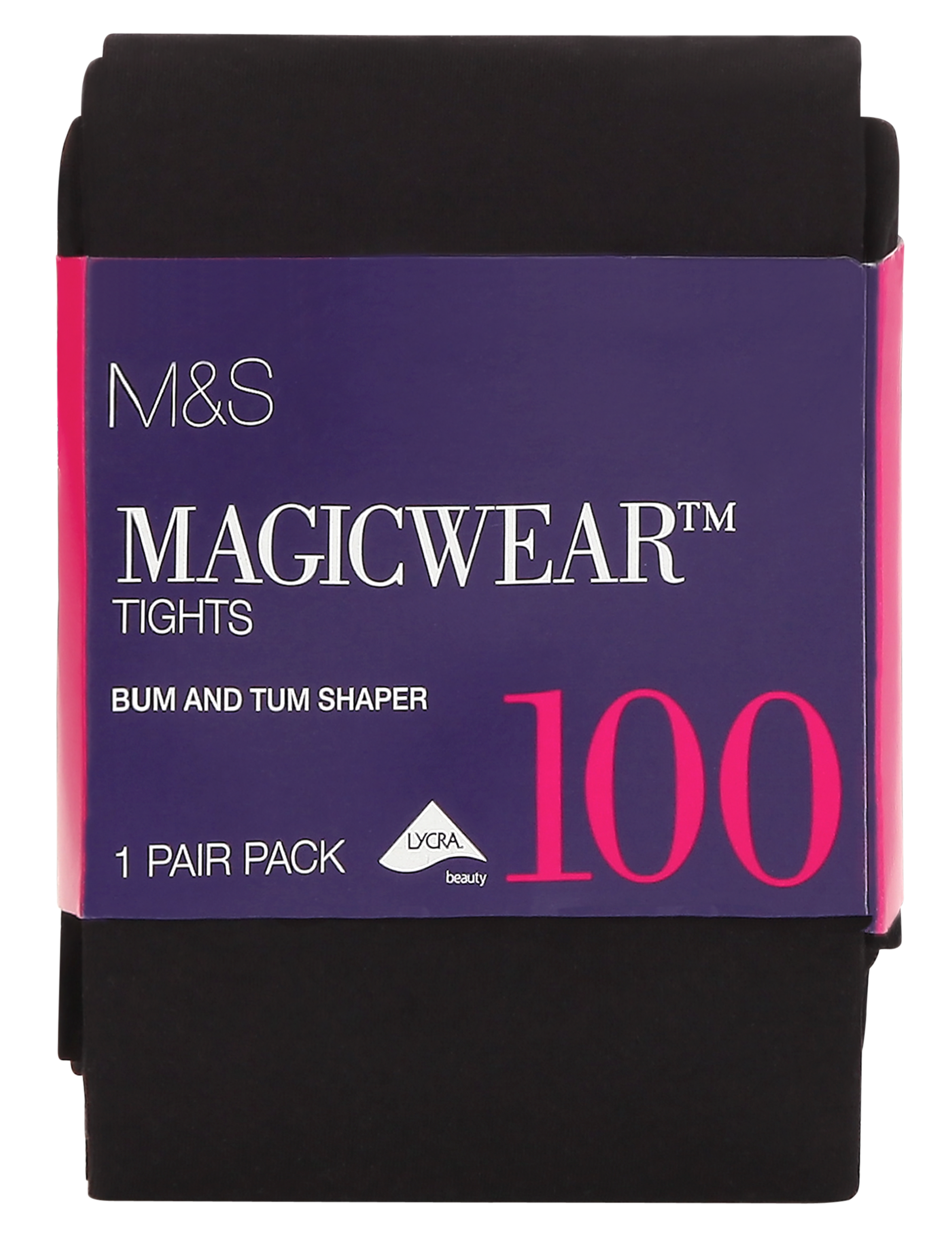 100 Denier Magicwear™ Bum & Tum Opaque Body Shaper Tights 2 of 4