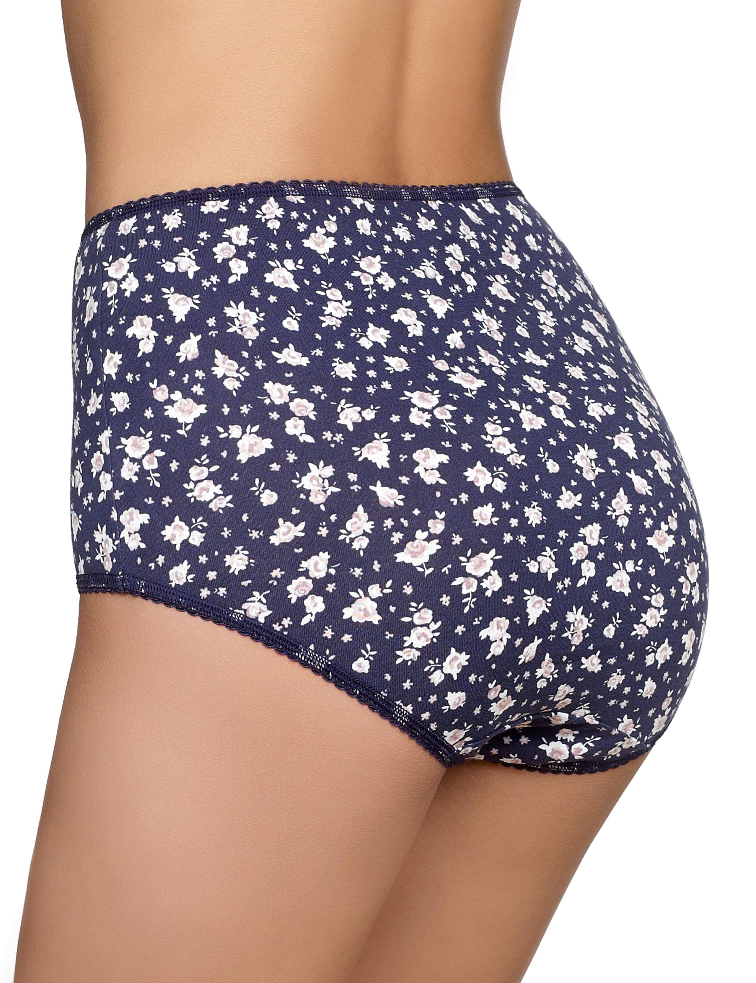 5 Pack Cotton Rich Assorted High Rise Full Briefs 3 of 3