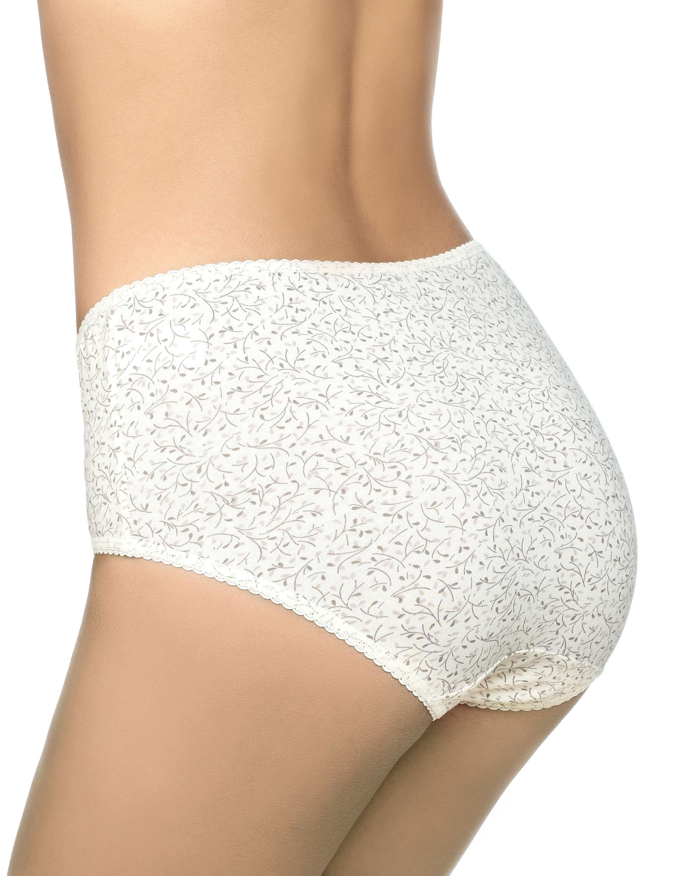 5 Pack Cotton Rich Assorted High Rise Midi Knickers 3 of 3