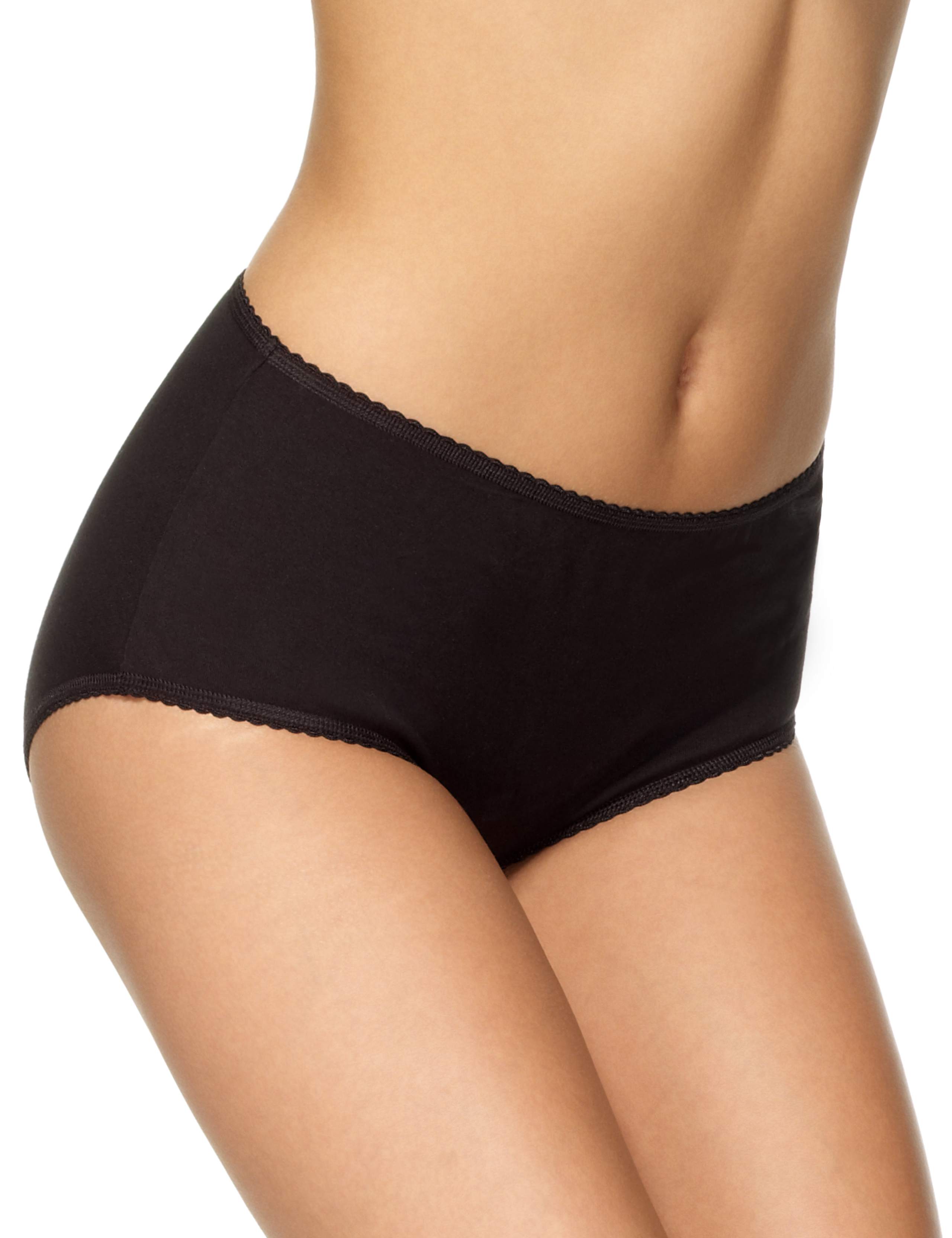 5 Pack Cotton Rich High Rise Midi Knickers 1 of 3