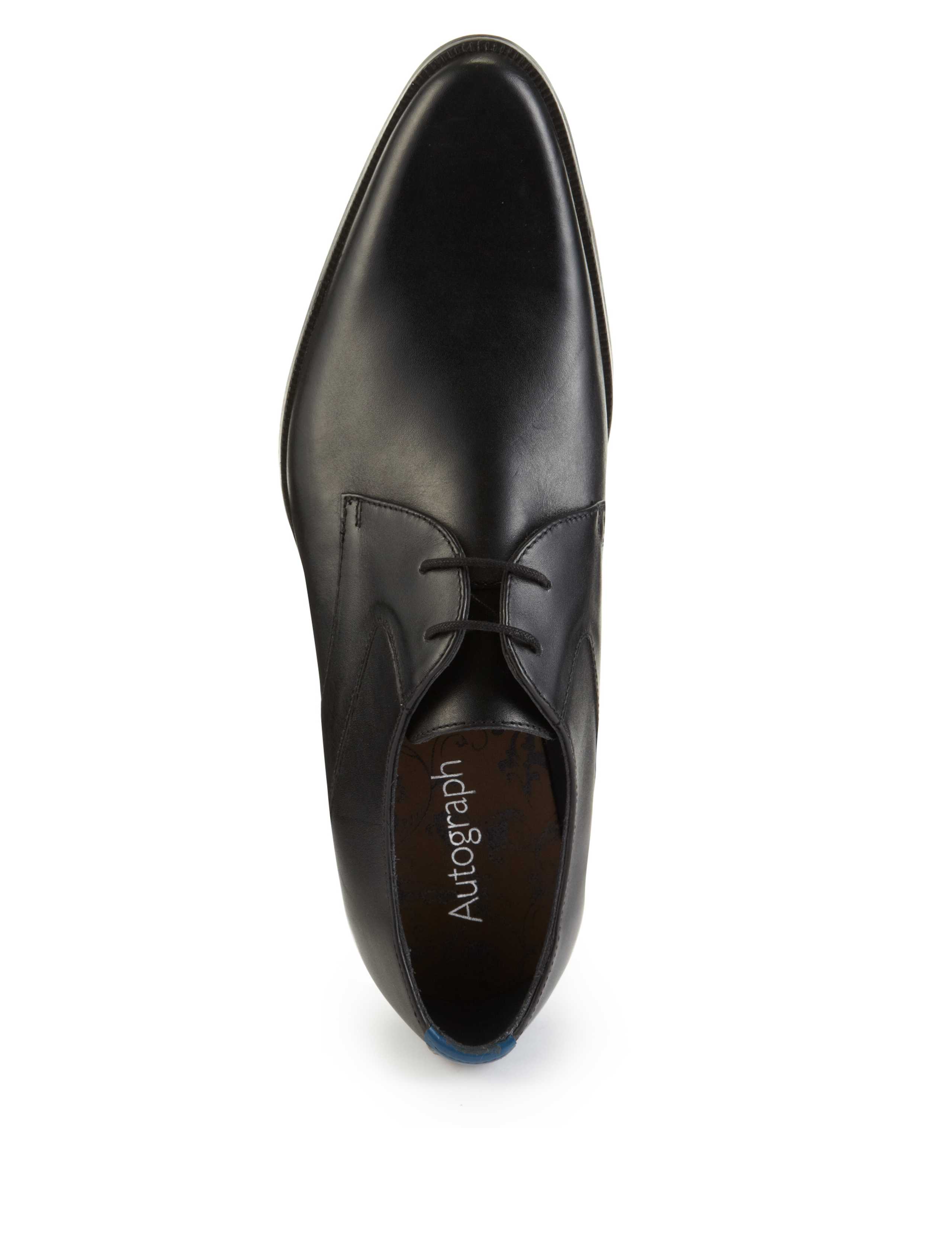 Leather Pointed Lace Up Shoes 3 of 4