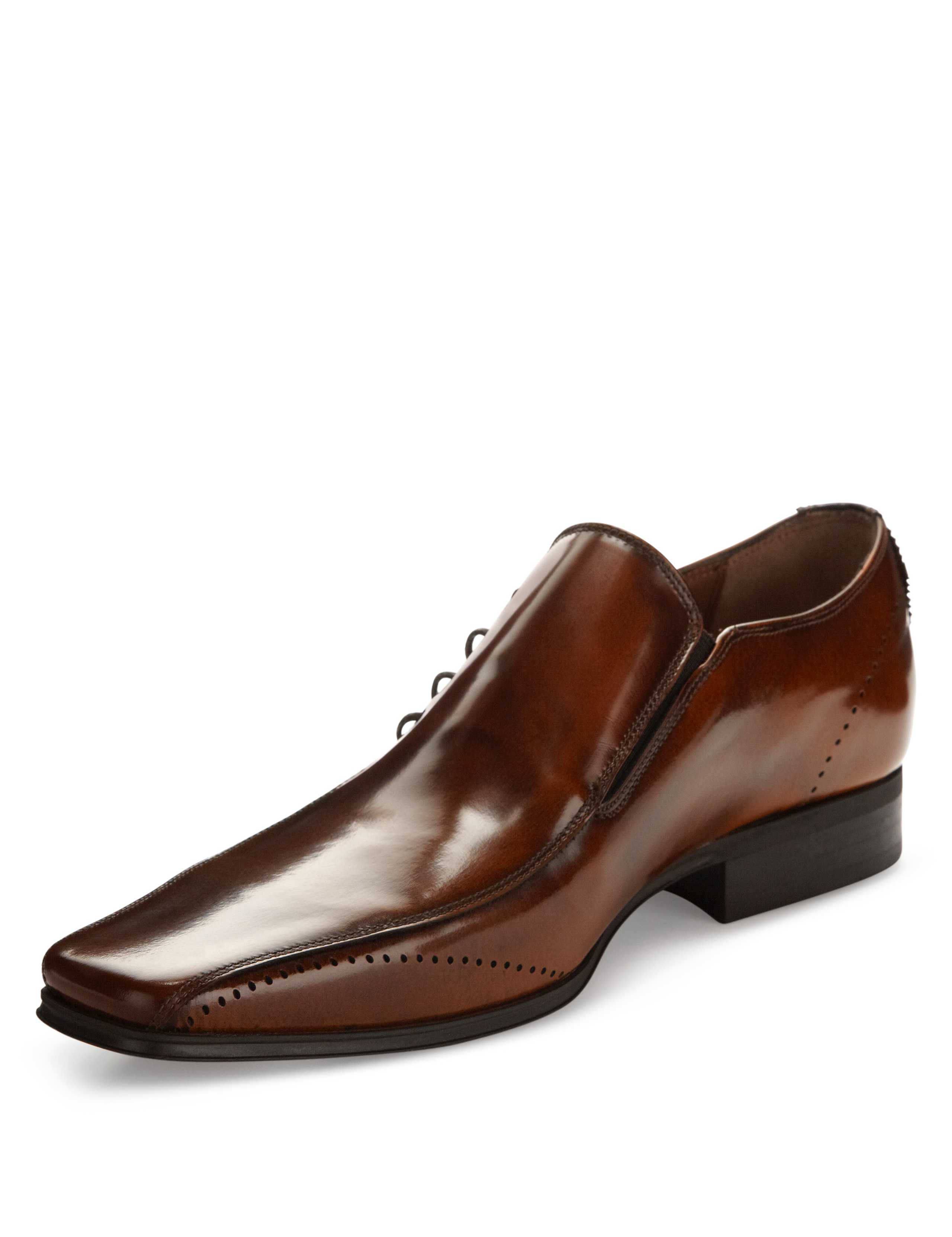 Leather Side Lace Up Shoes 1 of 4