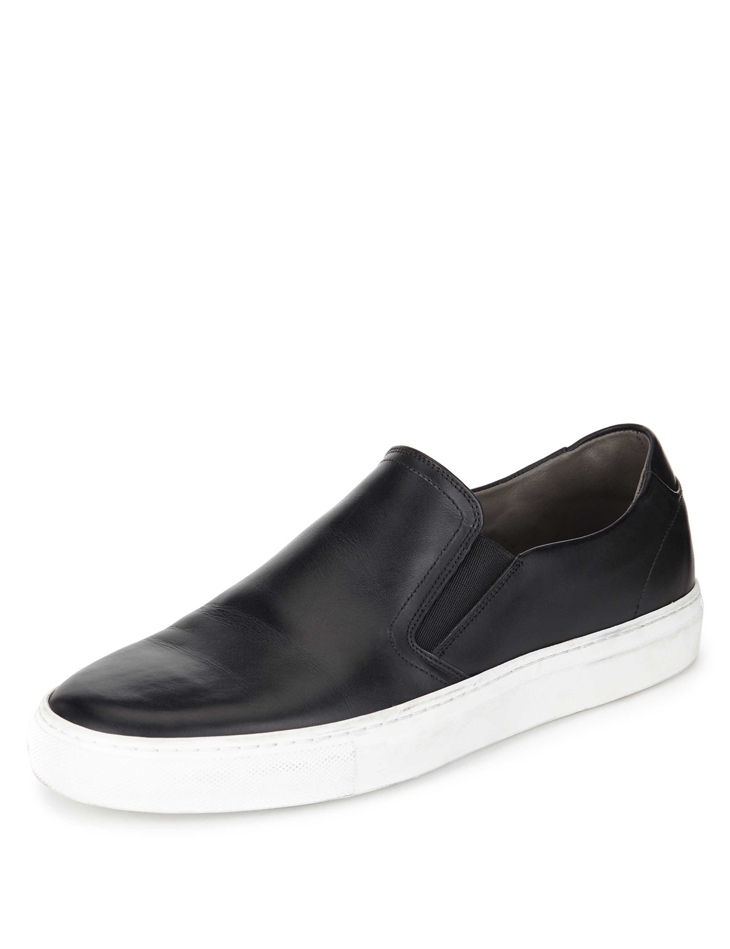 Leather Slip-On Trainers 1 of 4