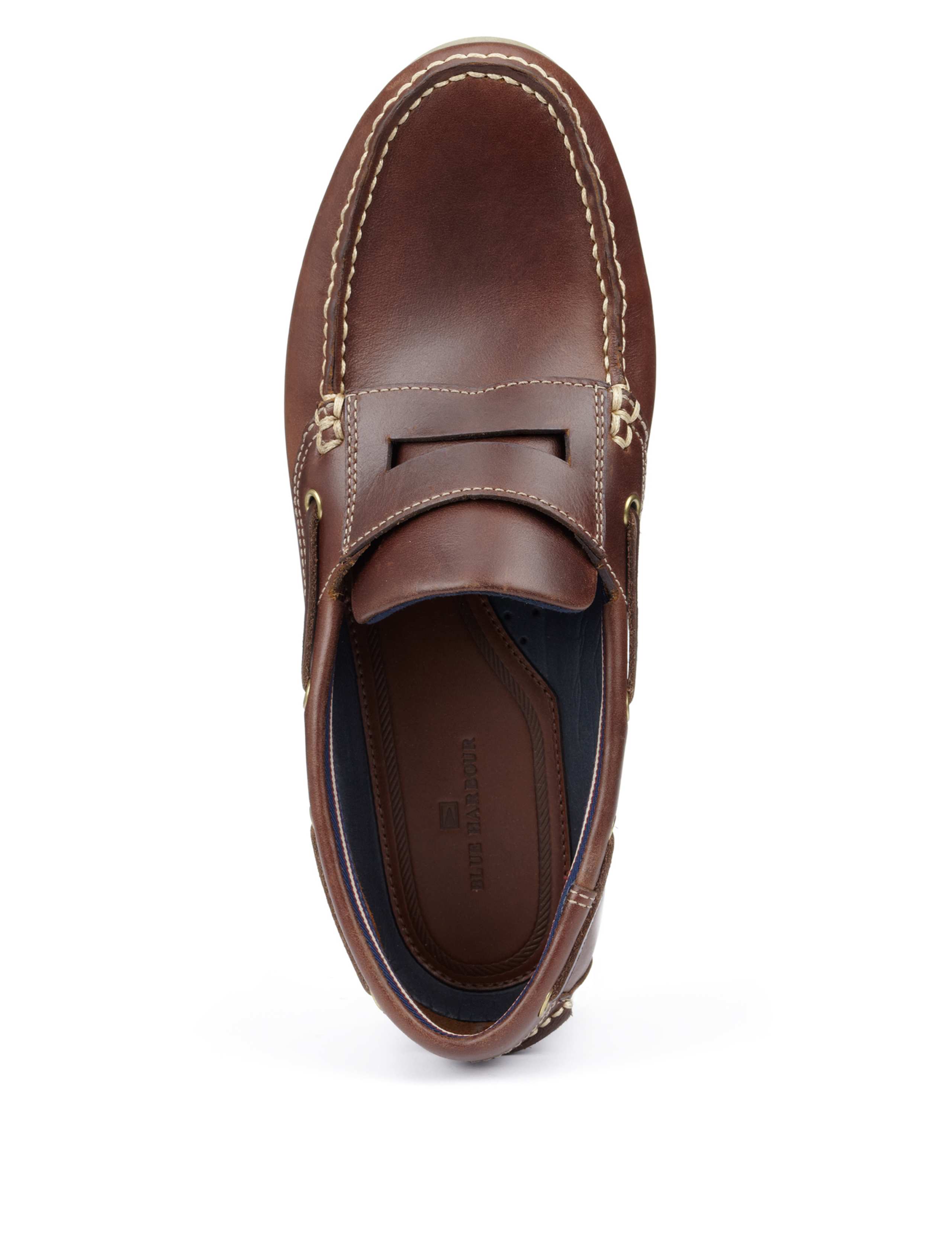 Leather Slip-On Boat Shoes 3 of 5