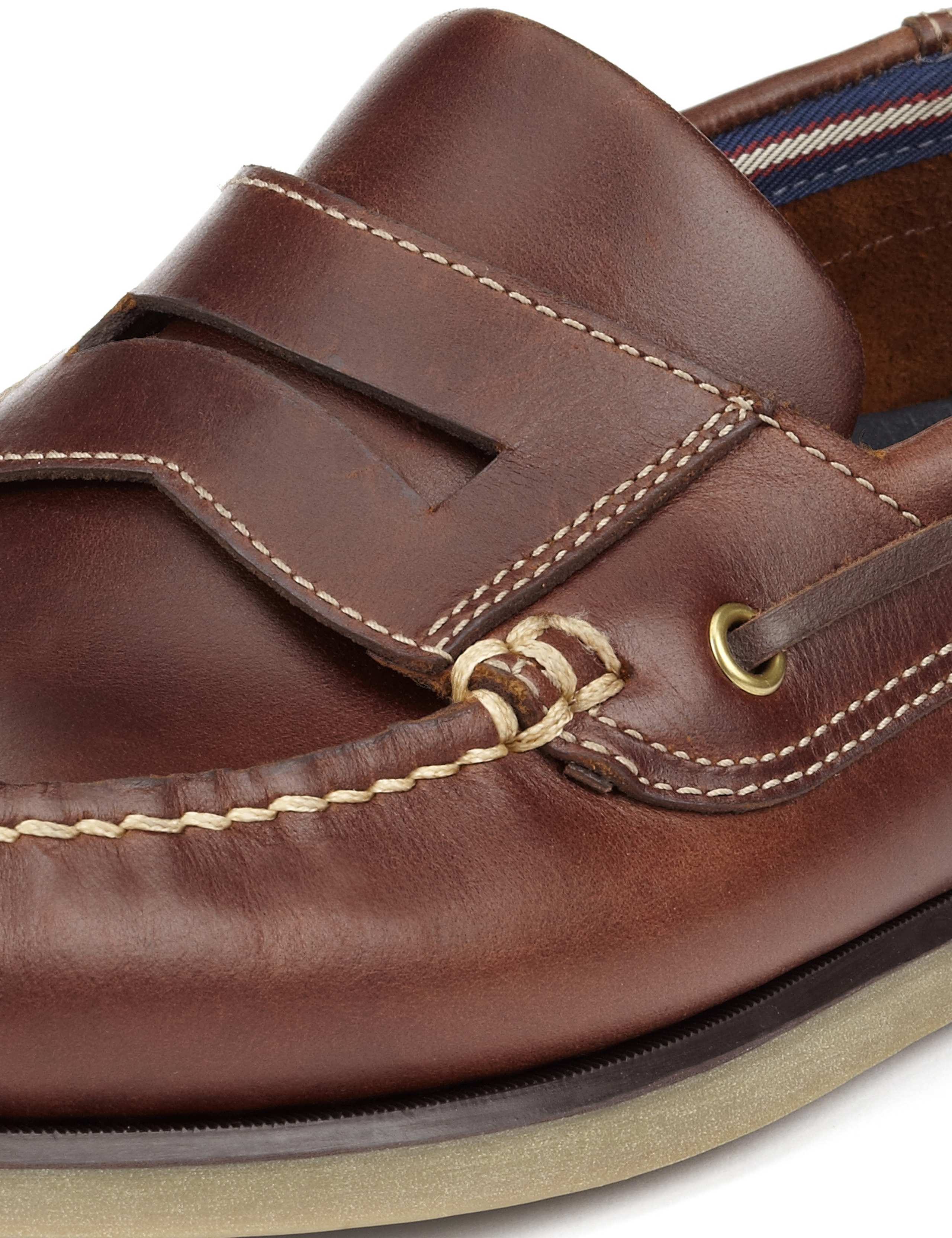 Leather Slip-On Boat Shoes 5 of 5
