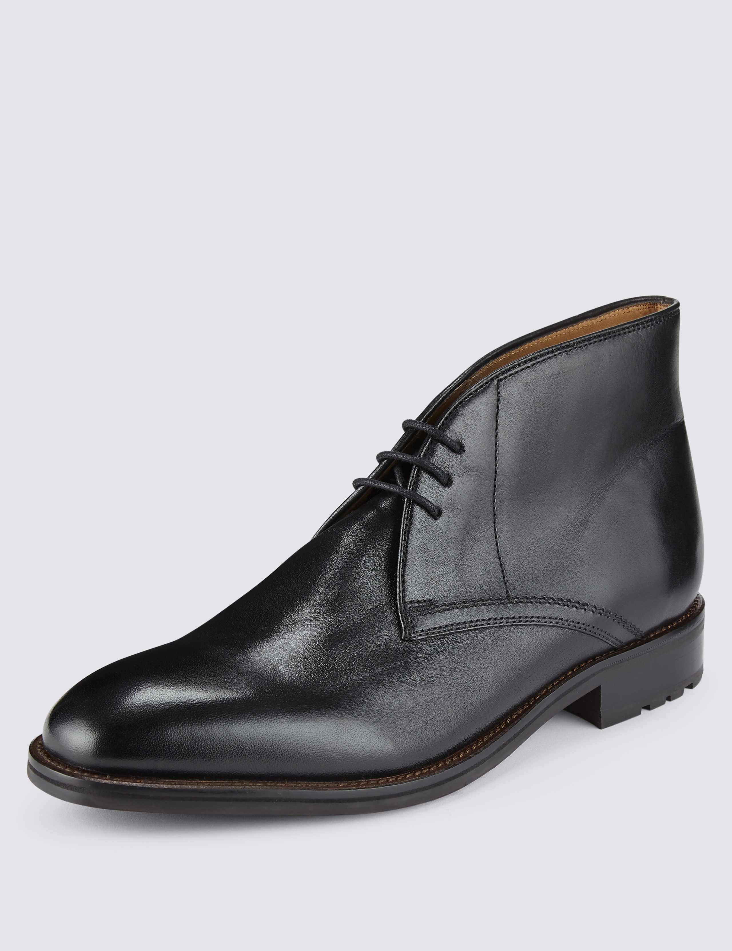 Leather Lace-up Chukka Boots 1 of 4