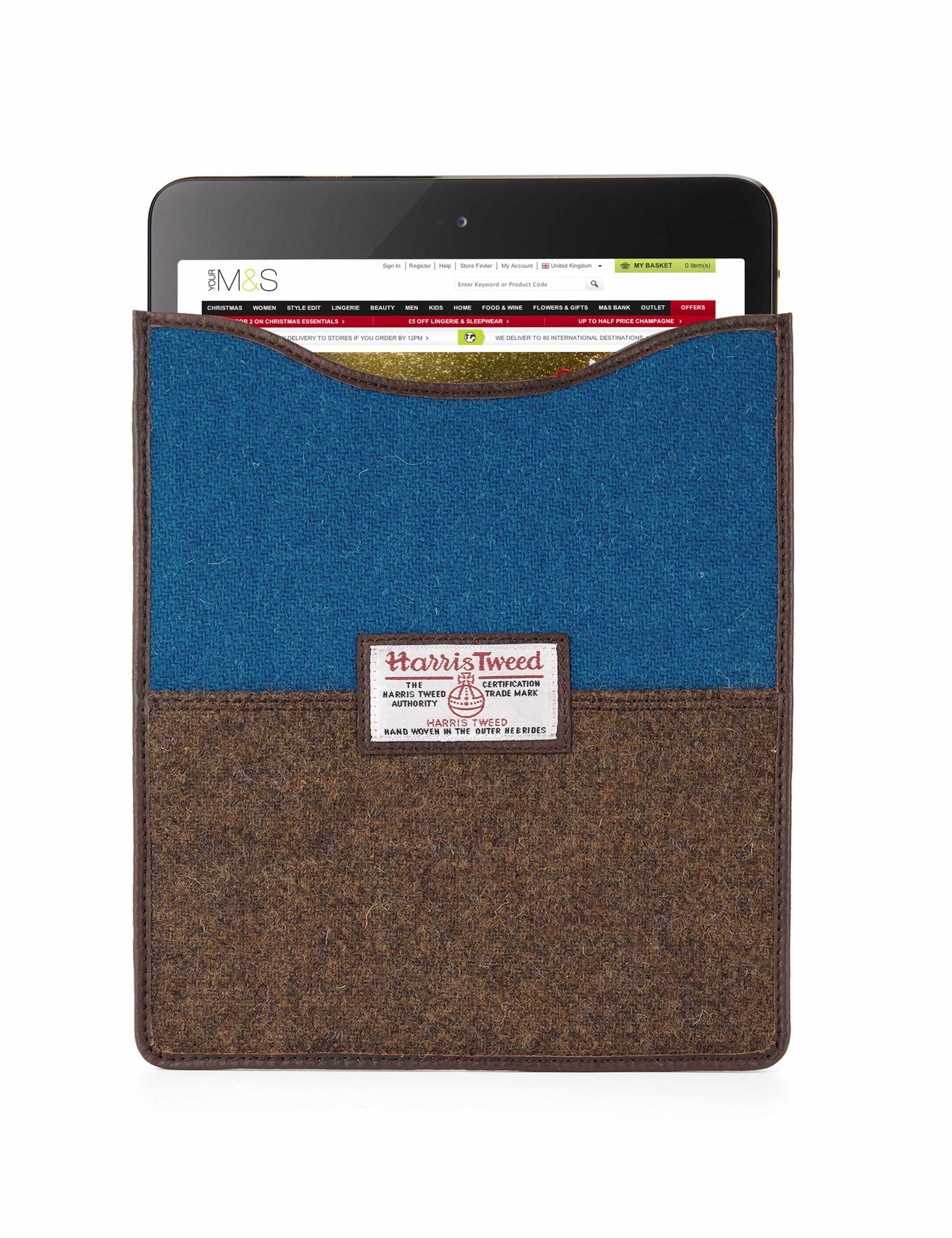 Pure Wool Harris Tweed iPad Envelope 6 of 6