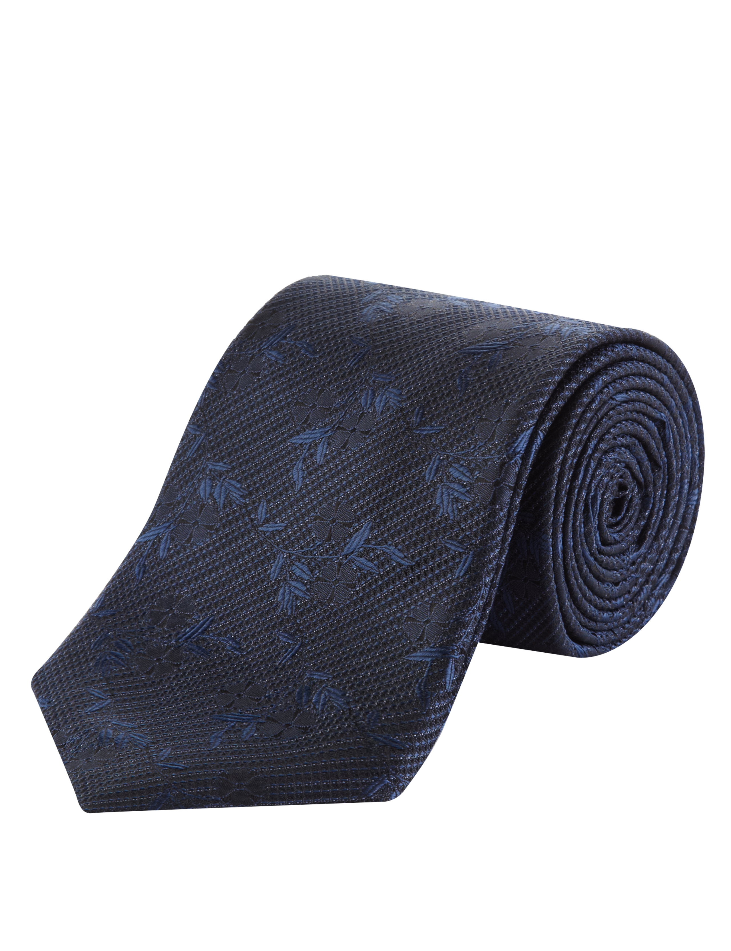 Pure Silk Floral Textured Tie 2 of 3