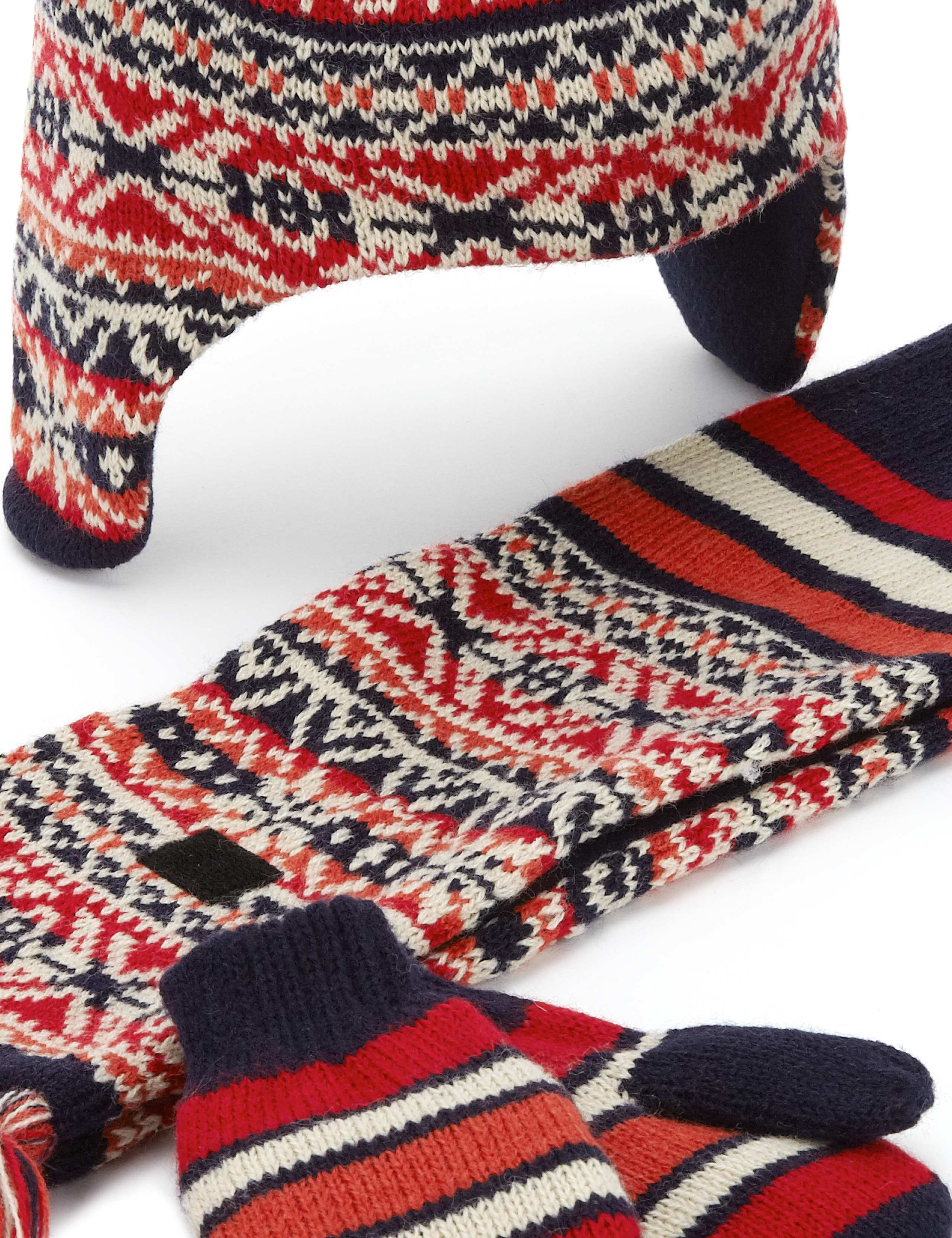 Fair Isle Hat, Scarf & Gloves Set 4 of 6