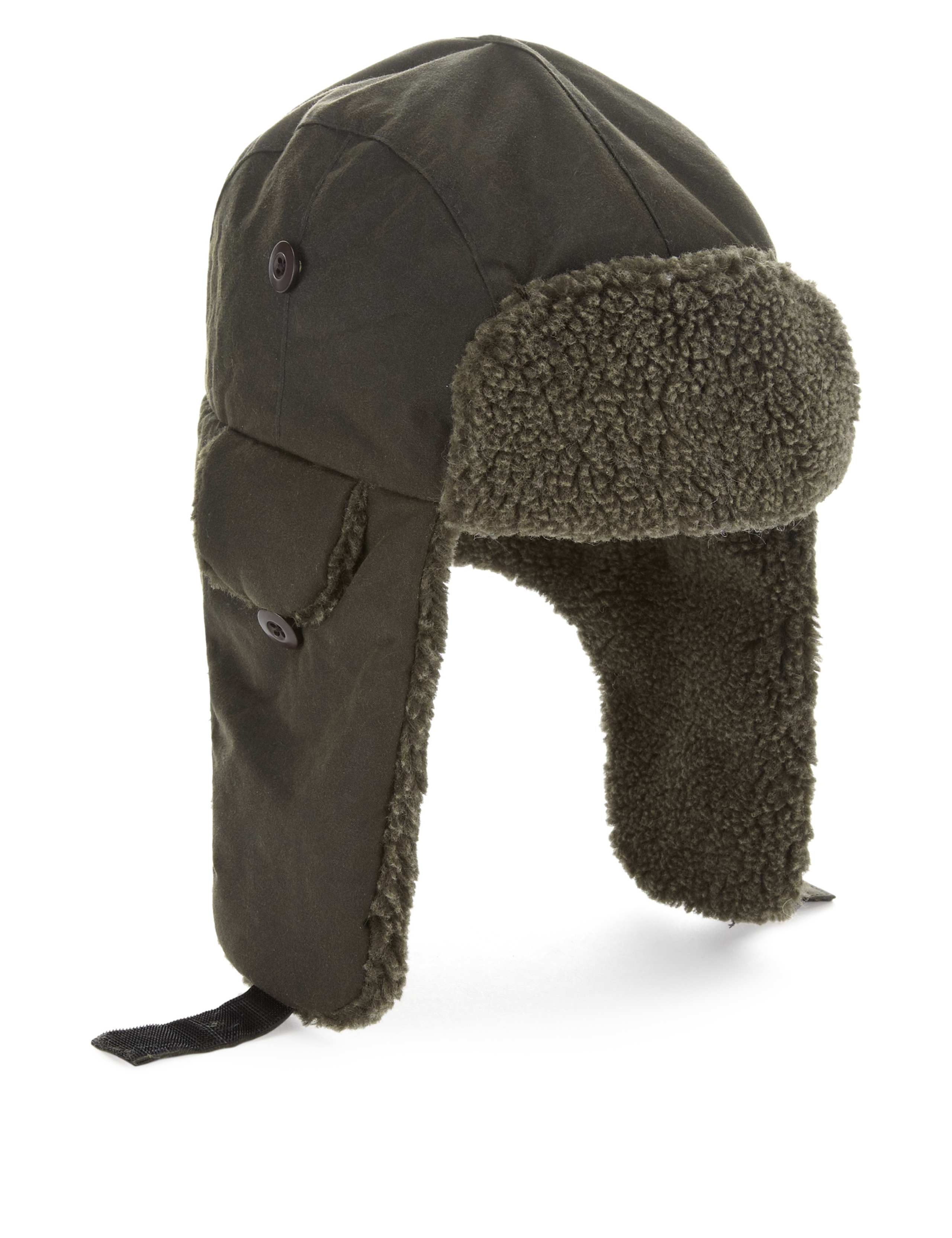 Pure Cotton Waxed Trapper Hat with Thinsulate™ 1 of 1