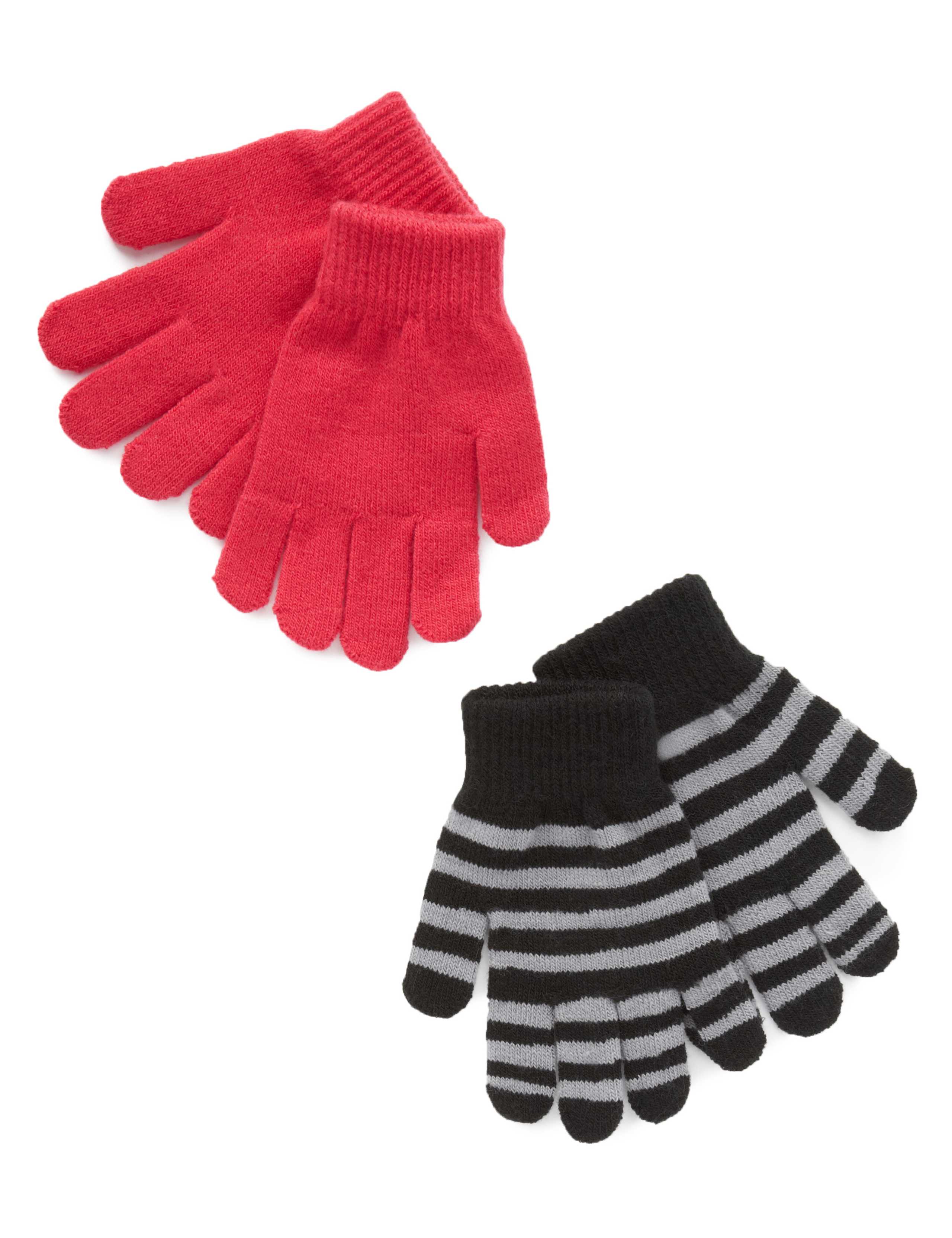2 Pack Assorted Gloves (Older Girls) 1 of 1