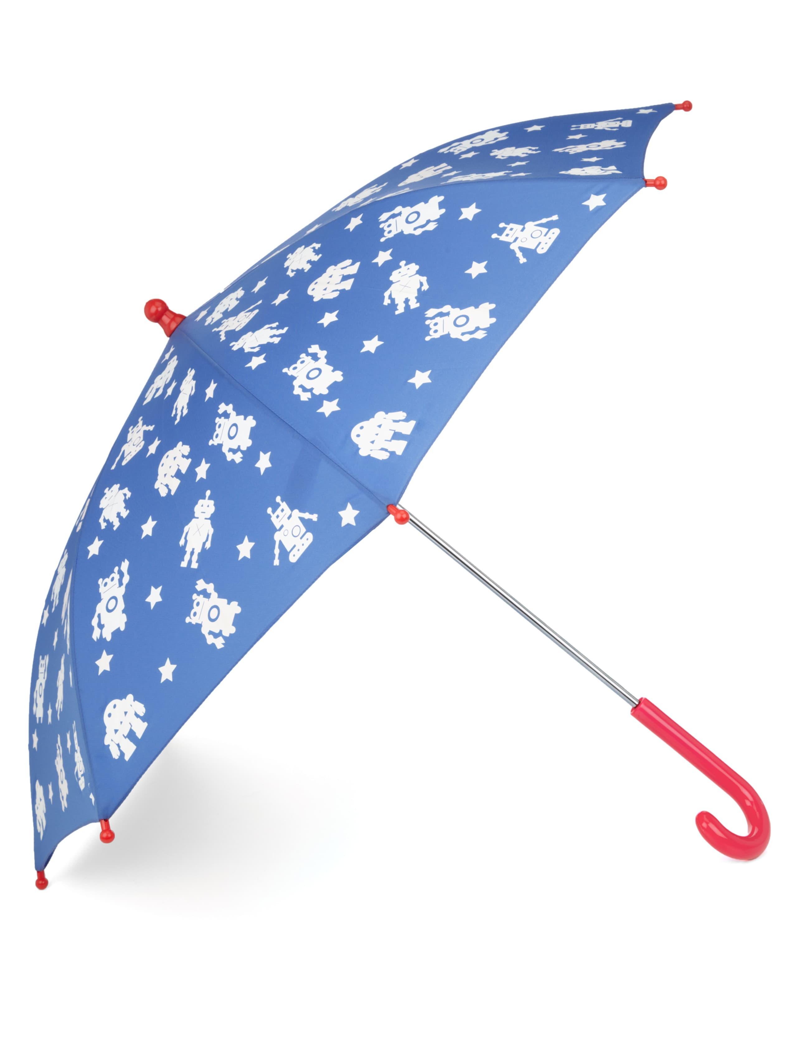 Kids' Robot Print Colour Change Umbrella 1 of 3