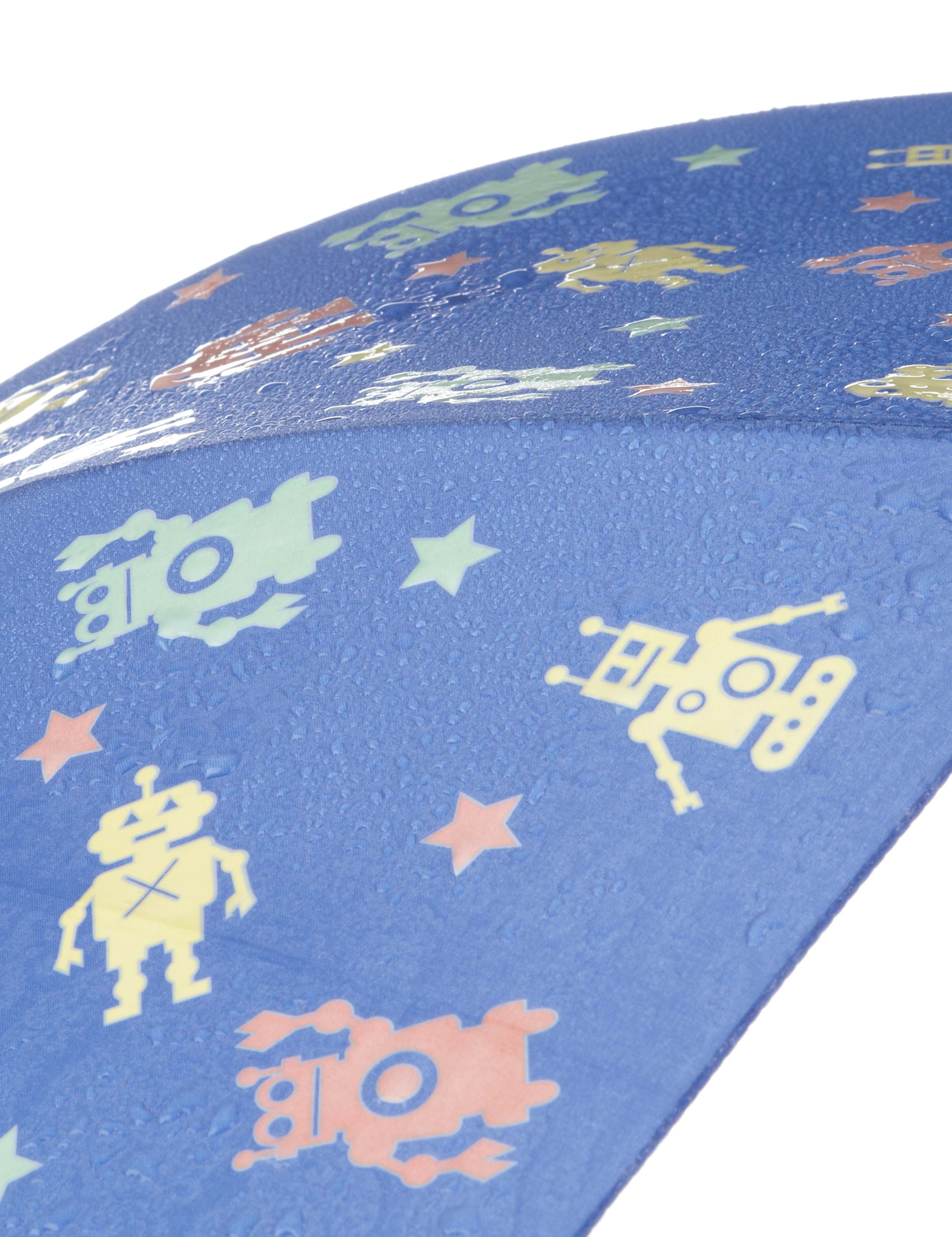 Kids' Robot Print Colour Change Umbrella 2 of 3