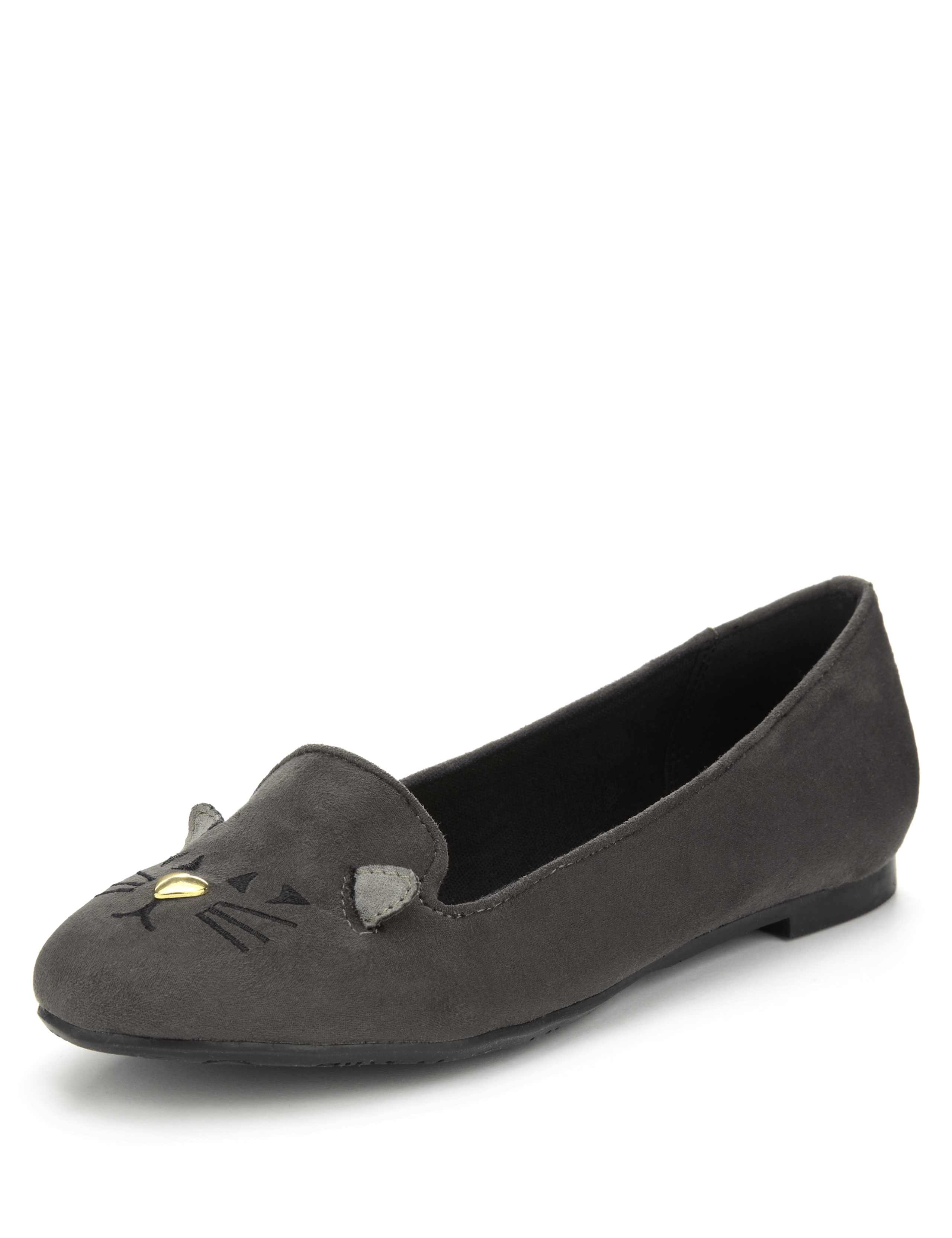 Cat Design Ballet Pumps 1 of 5