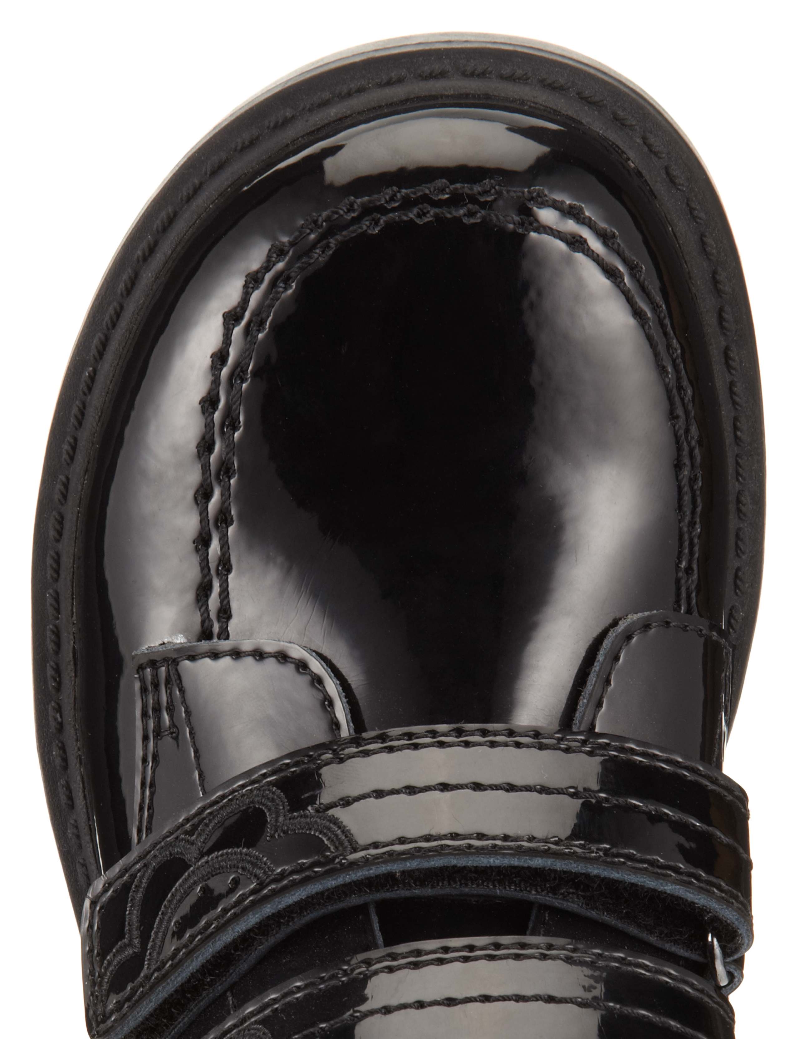 Kids' Leather Scuff Resistant Patent Ankle Boots 5 of 5