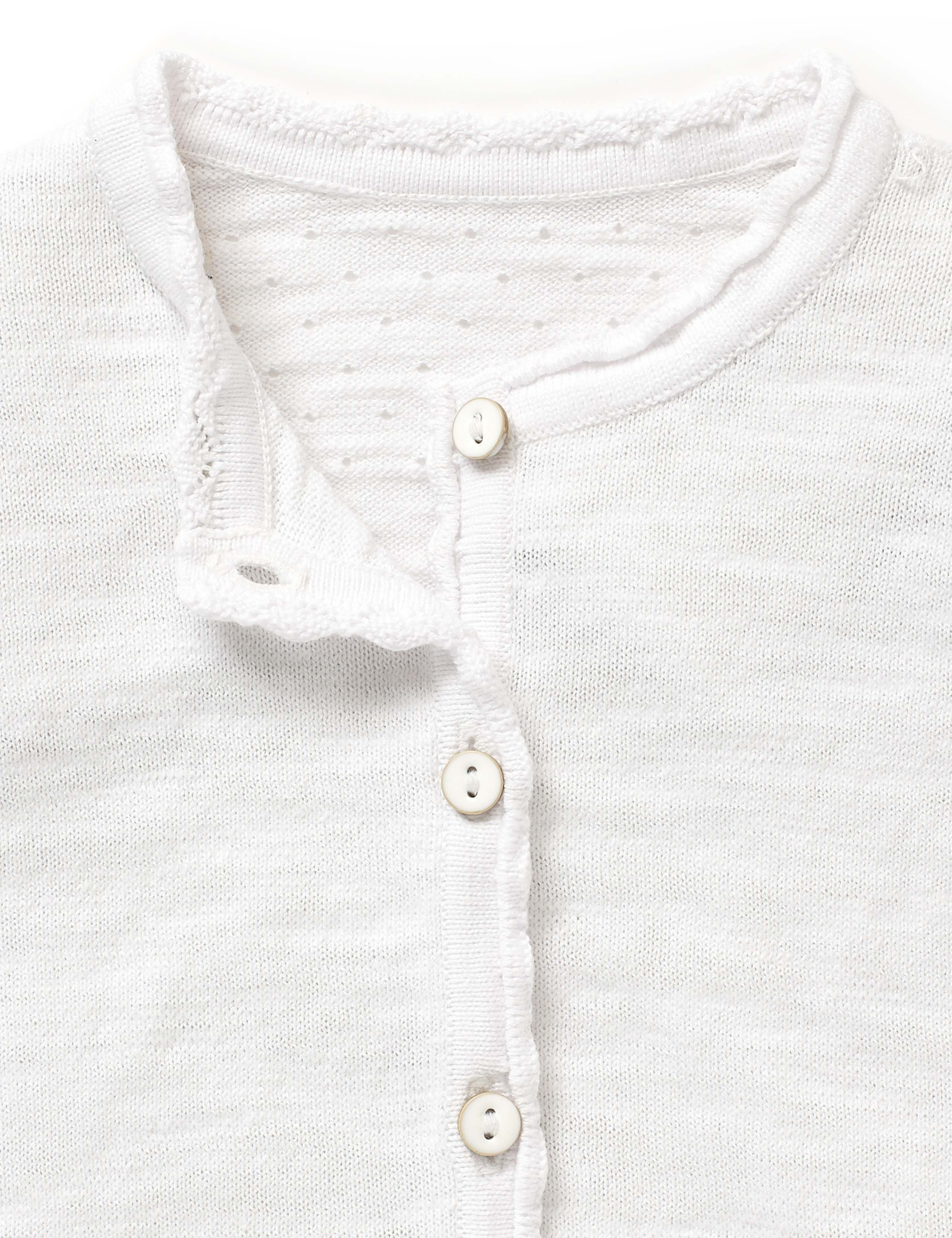 Pure Cotton Slub Cardigan 3 of 3