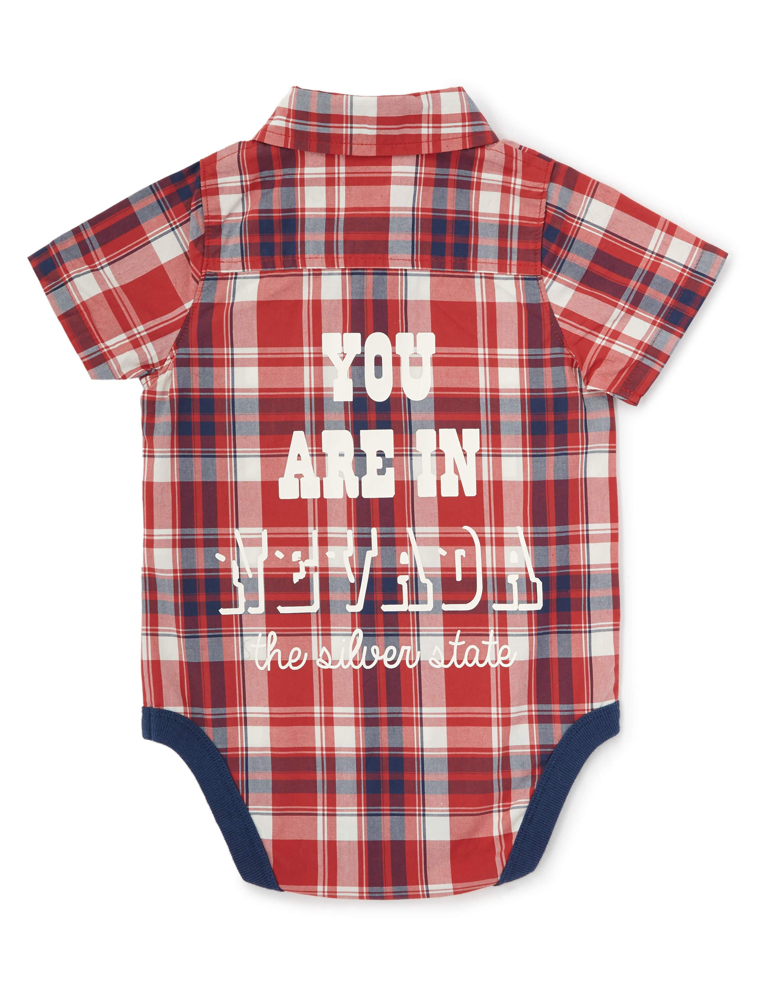 Checked Woven Bodysuit 2 of 3