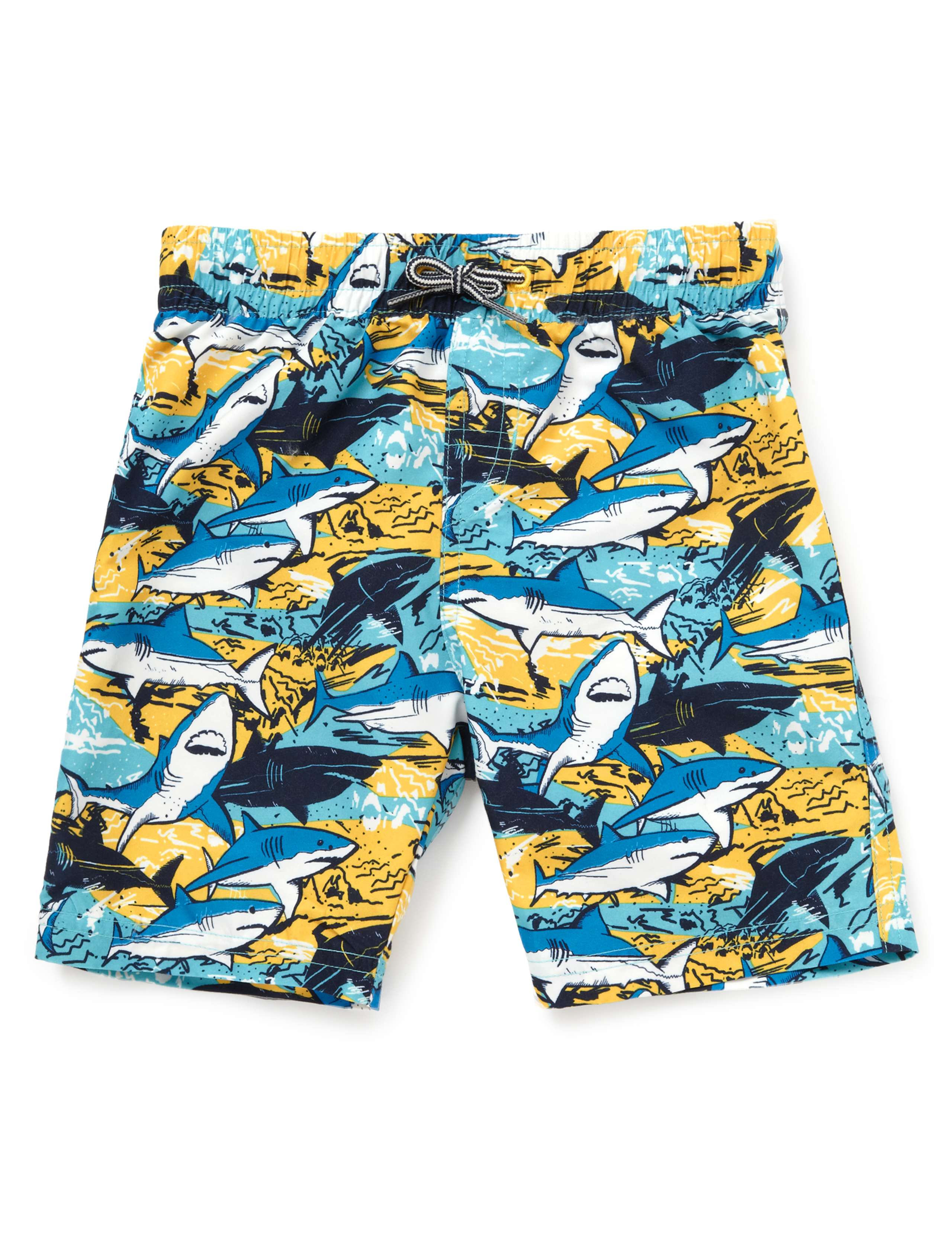 Lycra® Xtra Life™ 3 Piece Shark Print Safe in the Sun Swimsuit with Hat (1-7 Years) 3 of 5