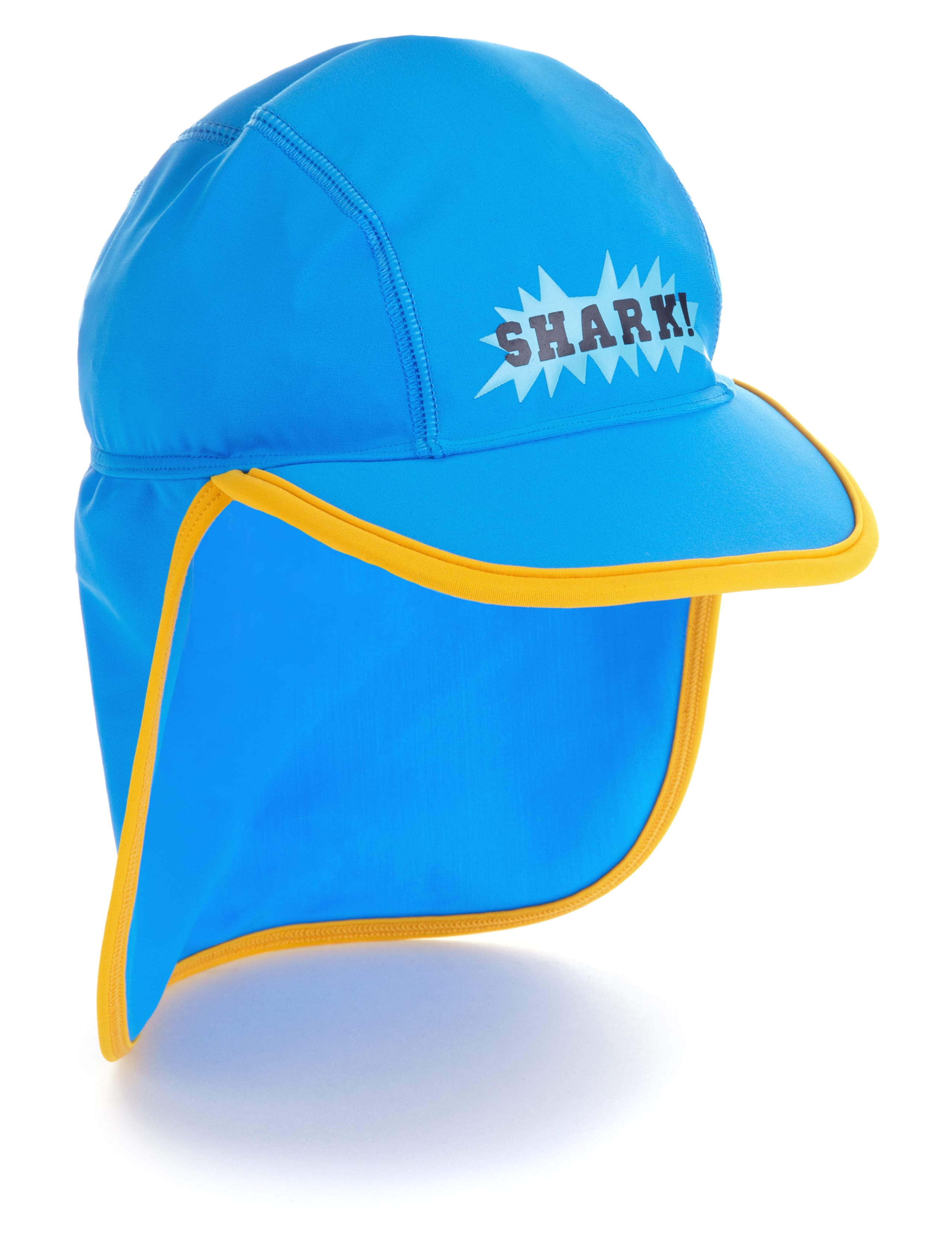 Lycra® Xtra Life™ 3 Piece Shark Print Safe in the Sun Swimsuit with Hat (1-7 Years) 4 of 5