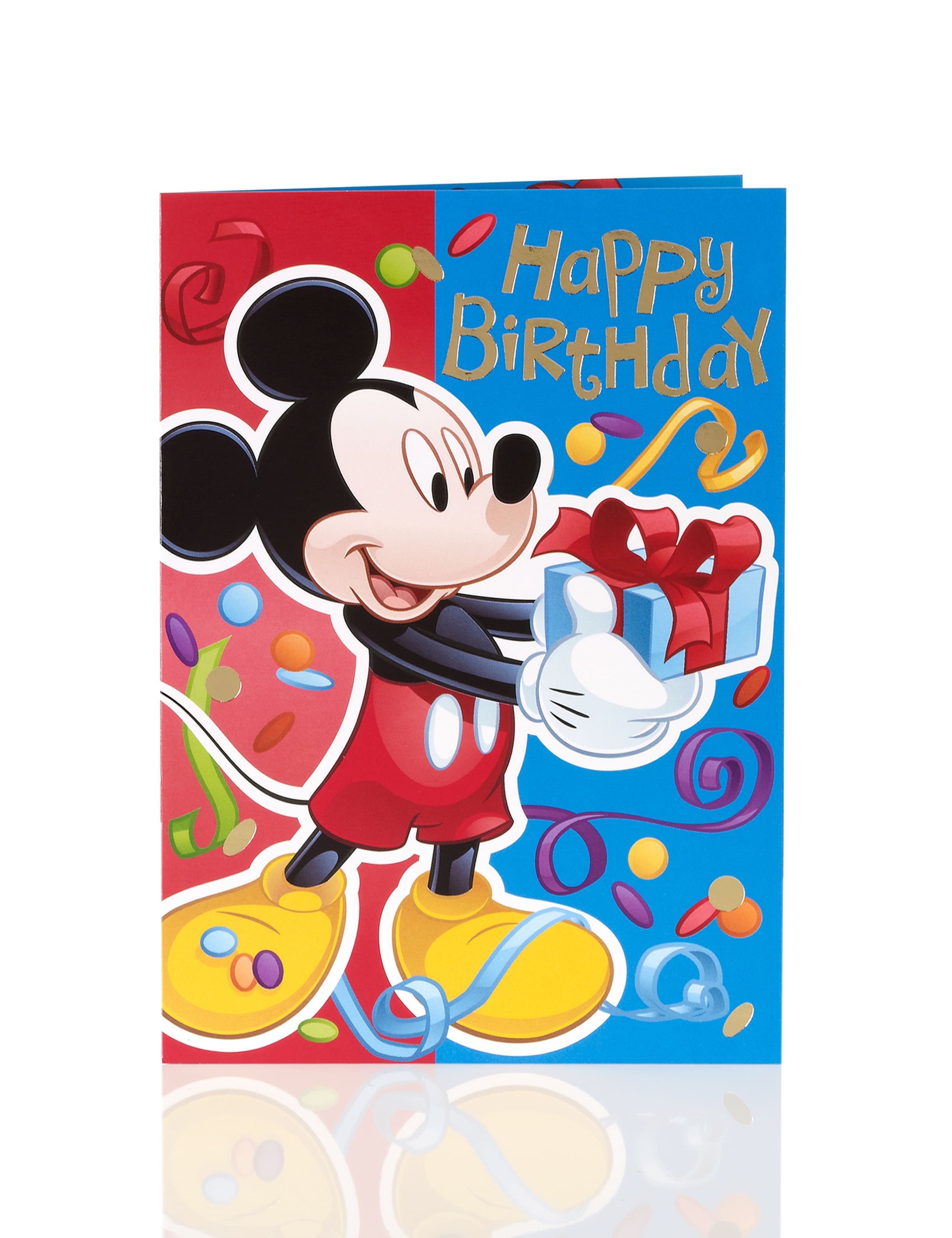 Mickey Mouse Birthday Card 1 of 2