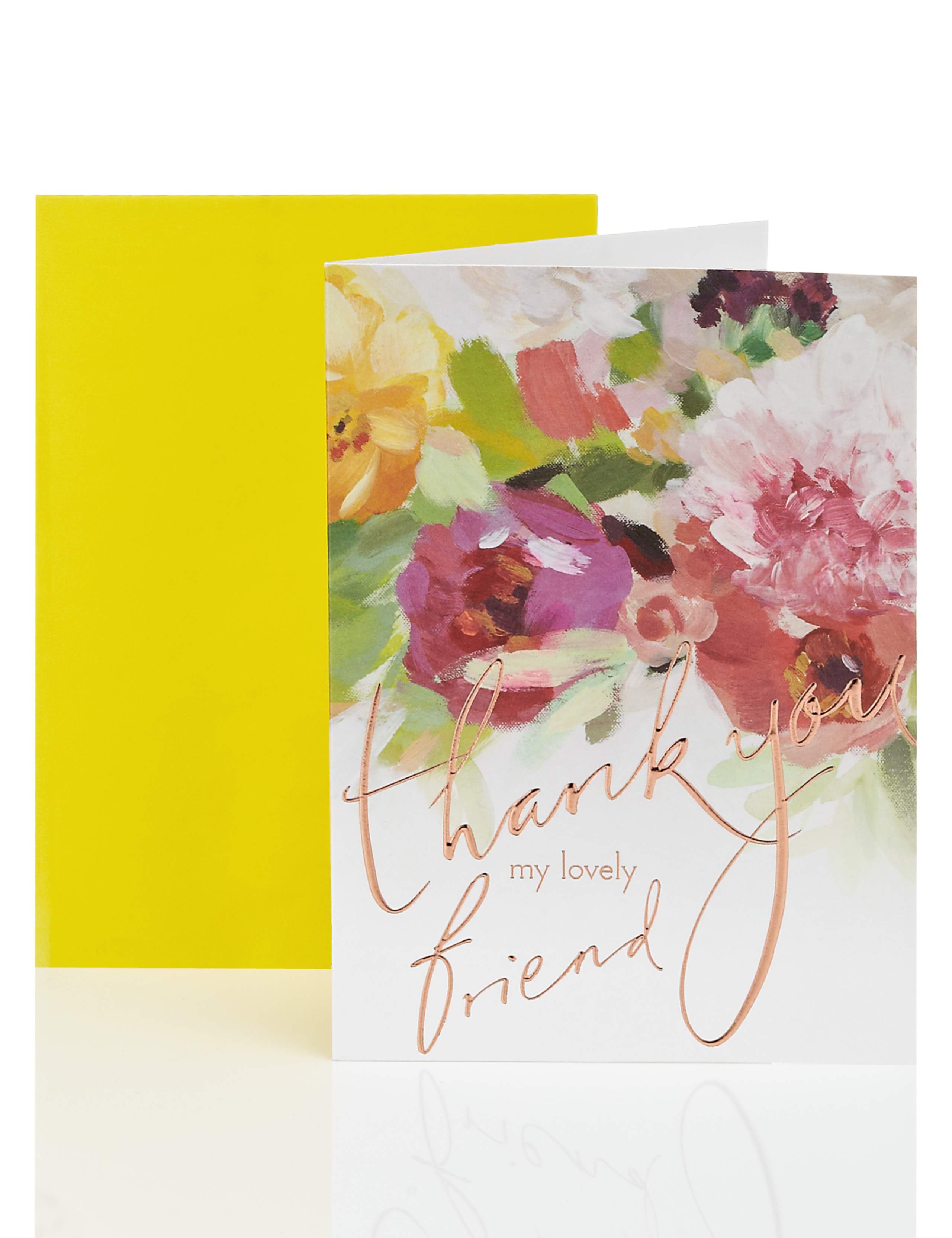 Friend Floral Thank You Card 1 of 2