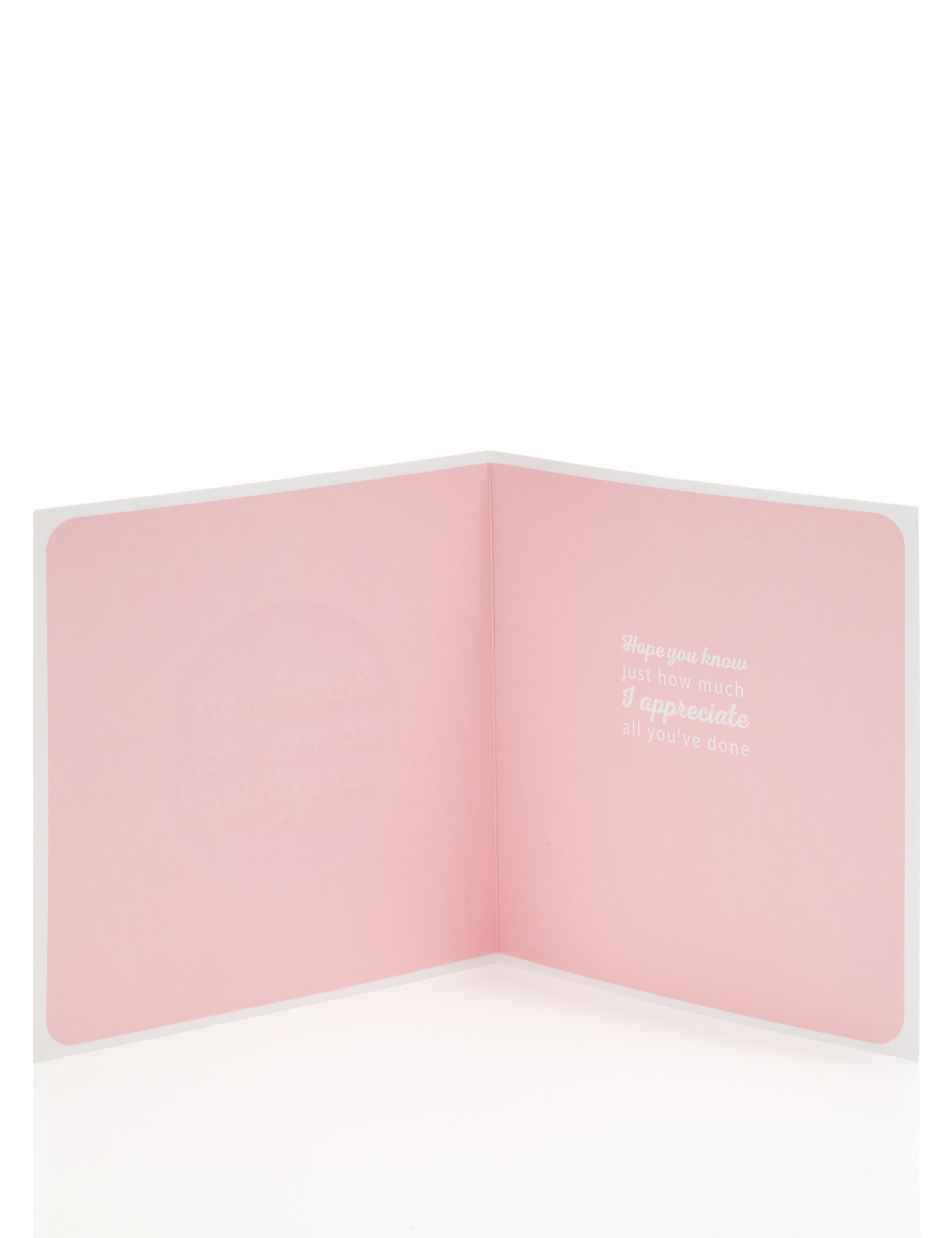 Glittery Floral Contemporary Thank You Card 2 of 3