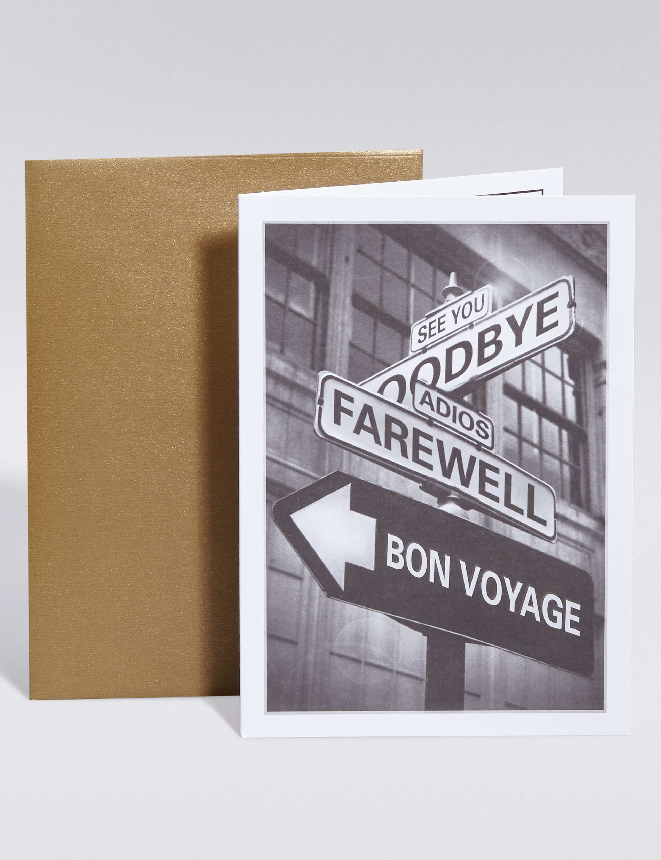 Bon Voyage Sign Post Card 1 of 2