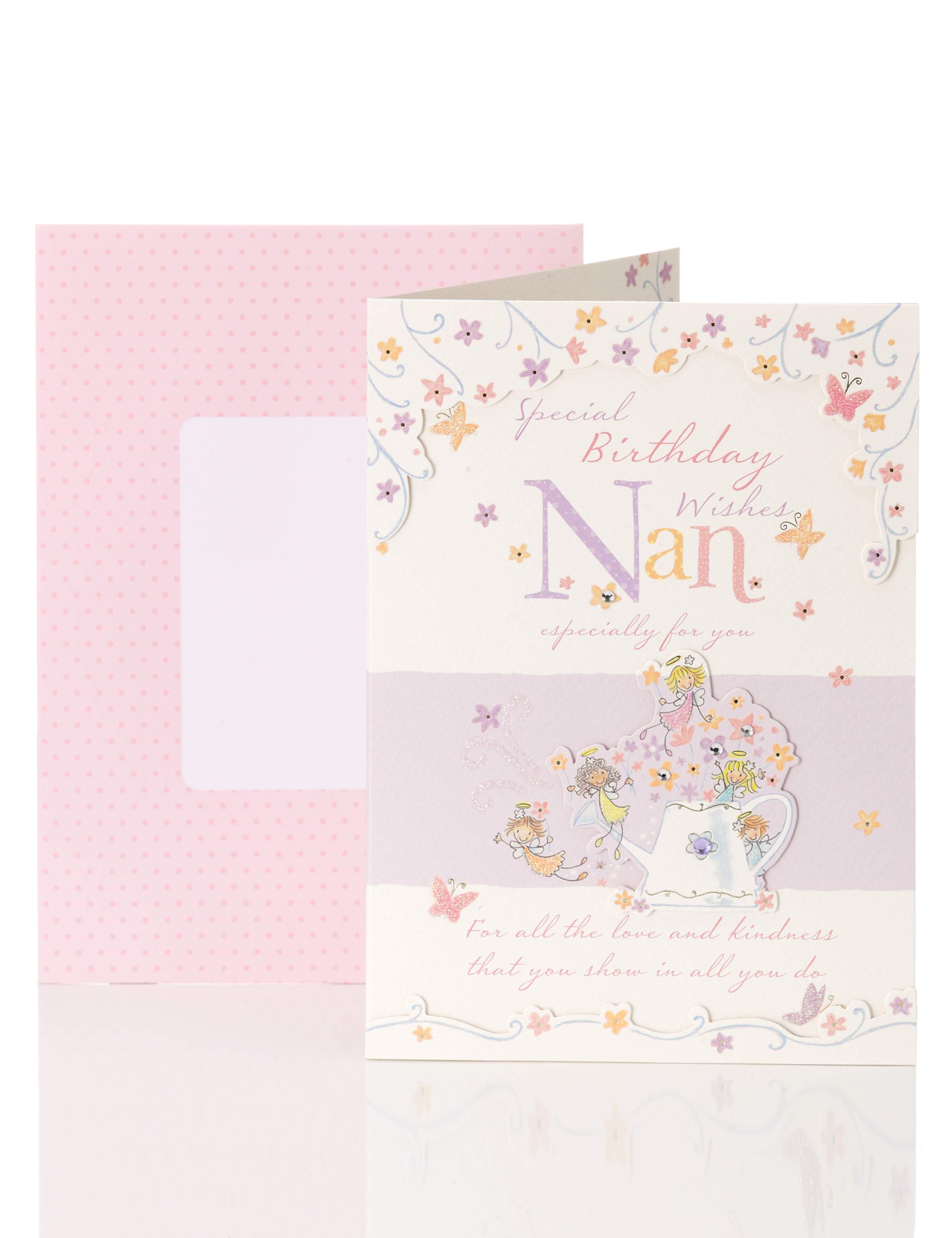 Nan Tiny Fairies Birthday Card 1 of 2