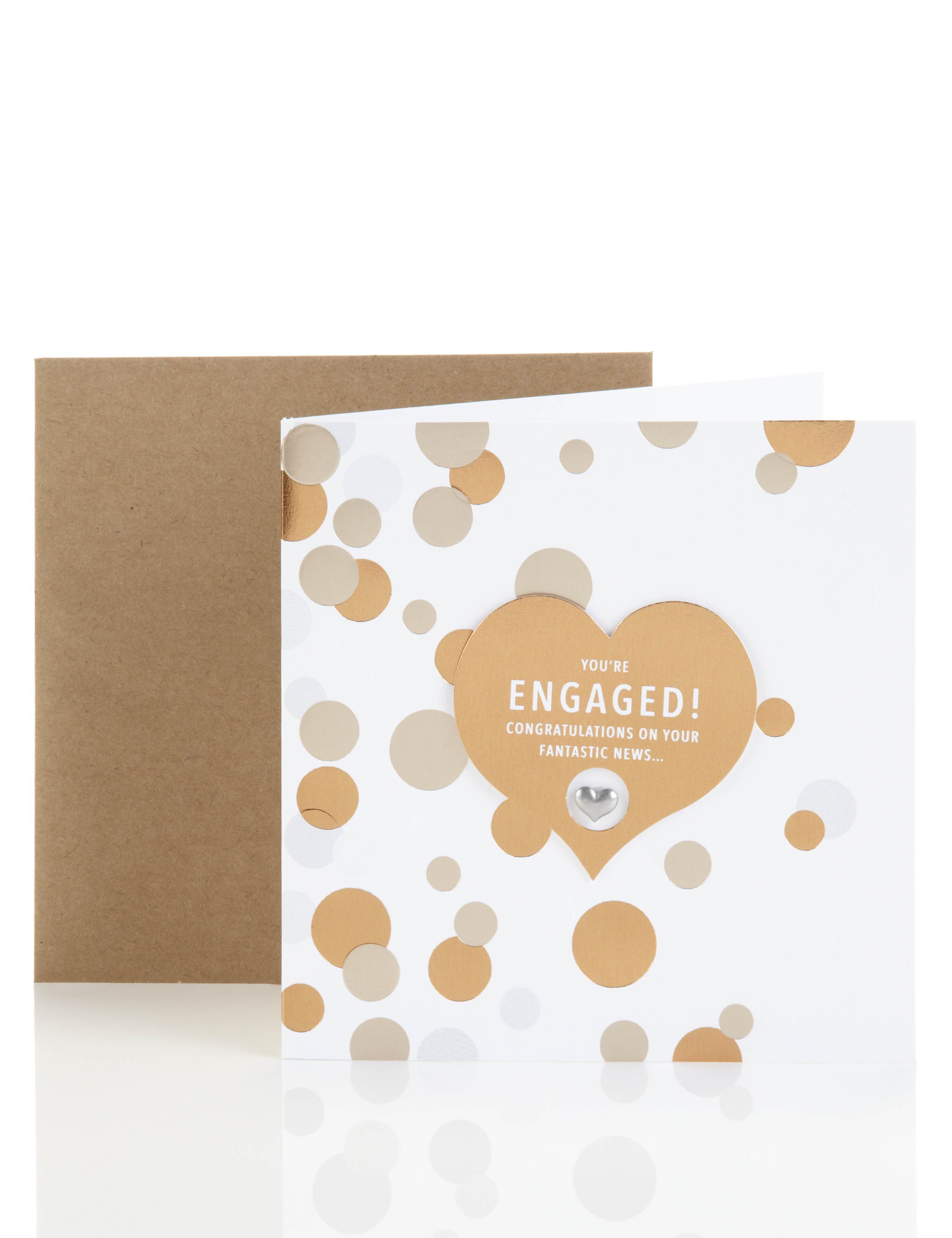 Copper Heart Engagement Card 1 of 3