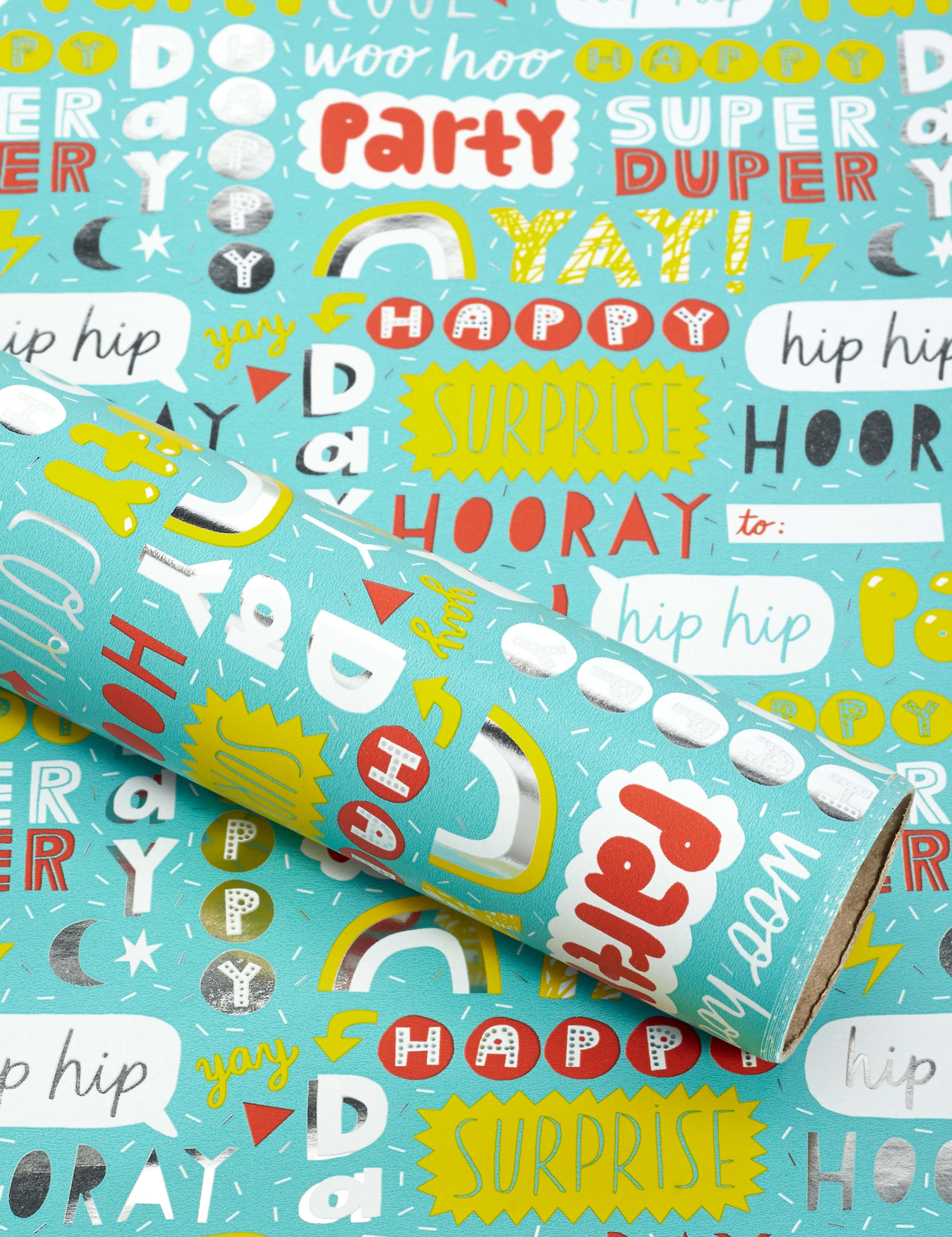 Fun Text 2m Wrapping Paper 1 of 1