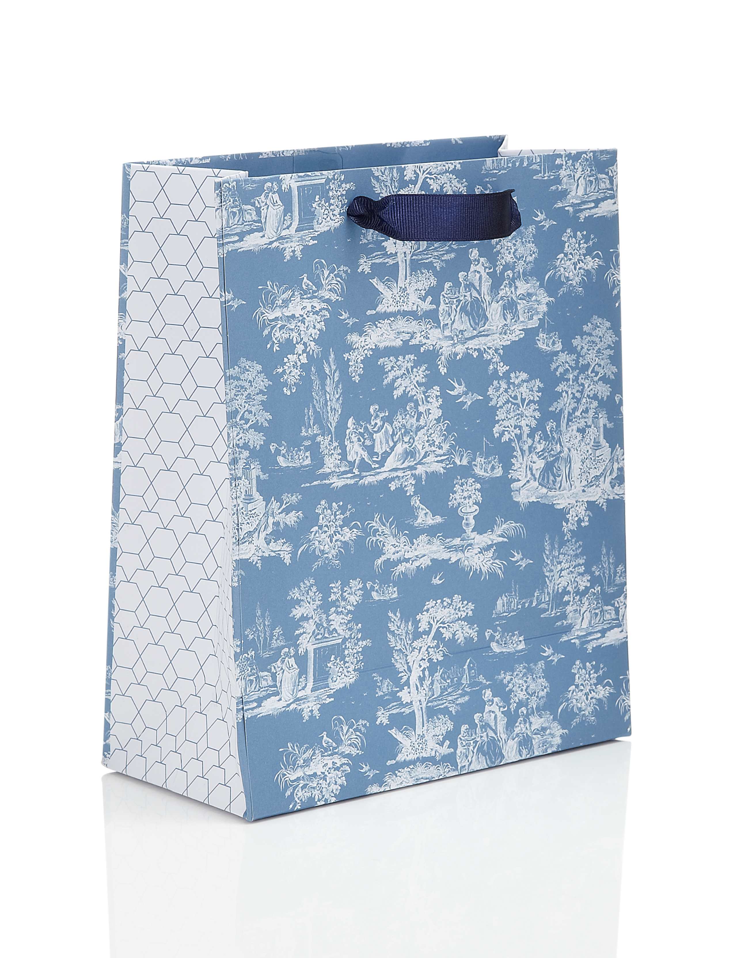 Trendy Toile Medium Gift Bag 2 of 2
