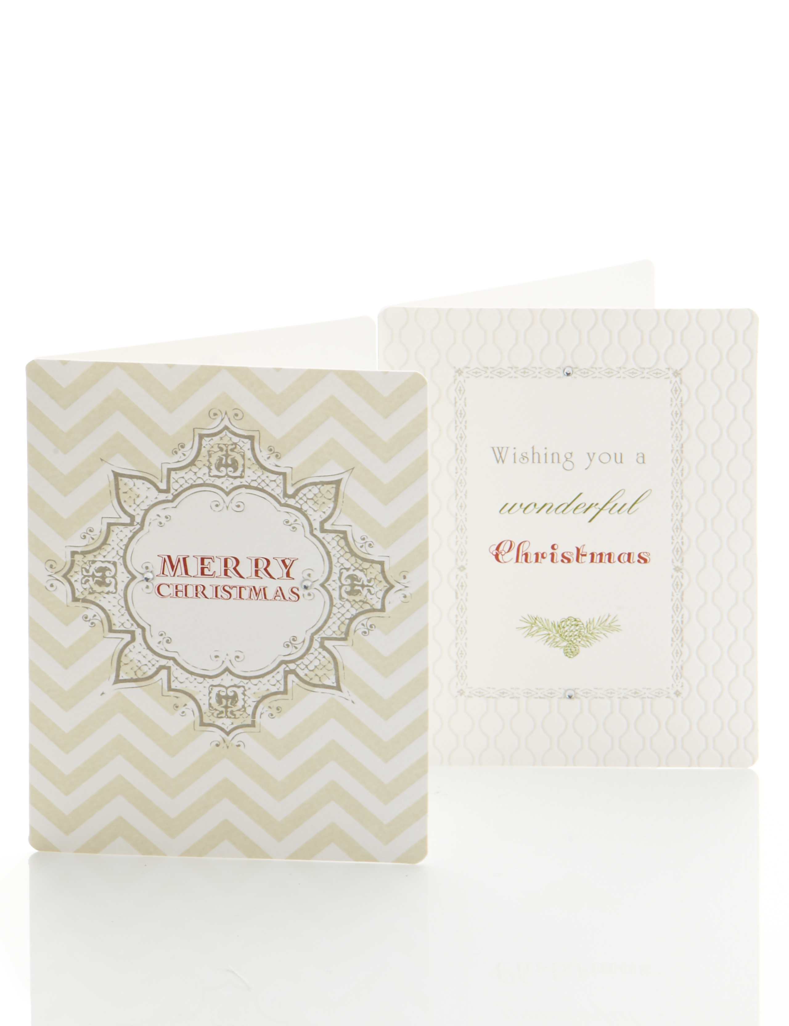 8 Classic Festive Text Christmas Multipack of Cards 1 of 5