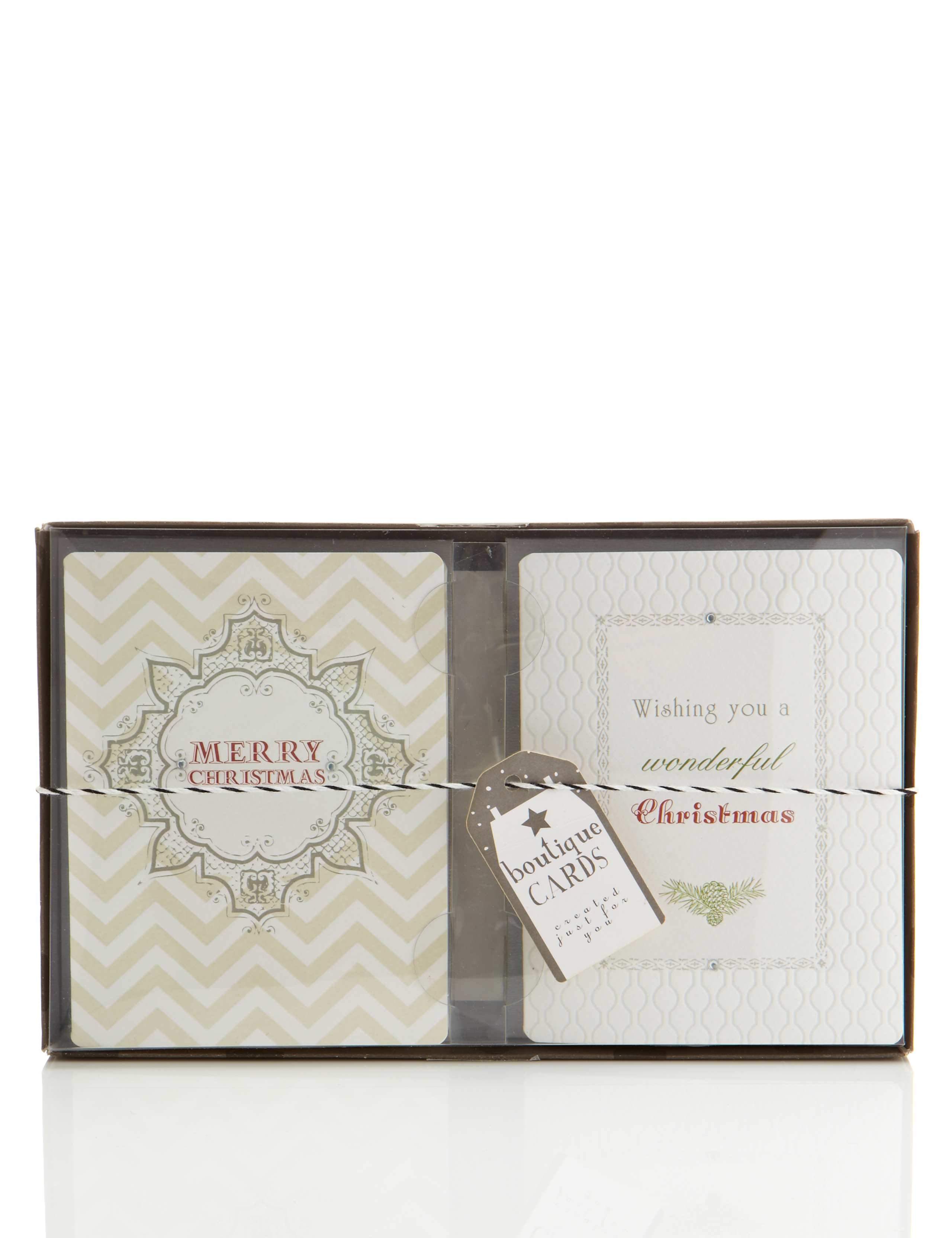 8 Classic Festive Text Christmas Multipack of Cards 4 of 5