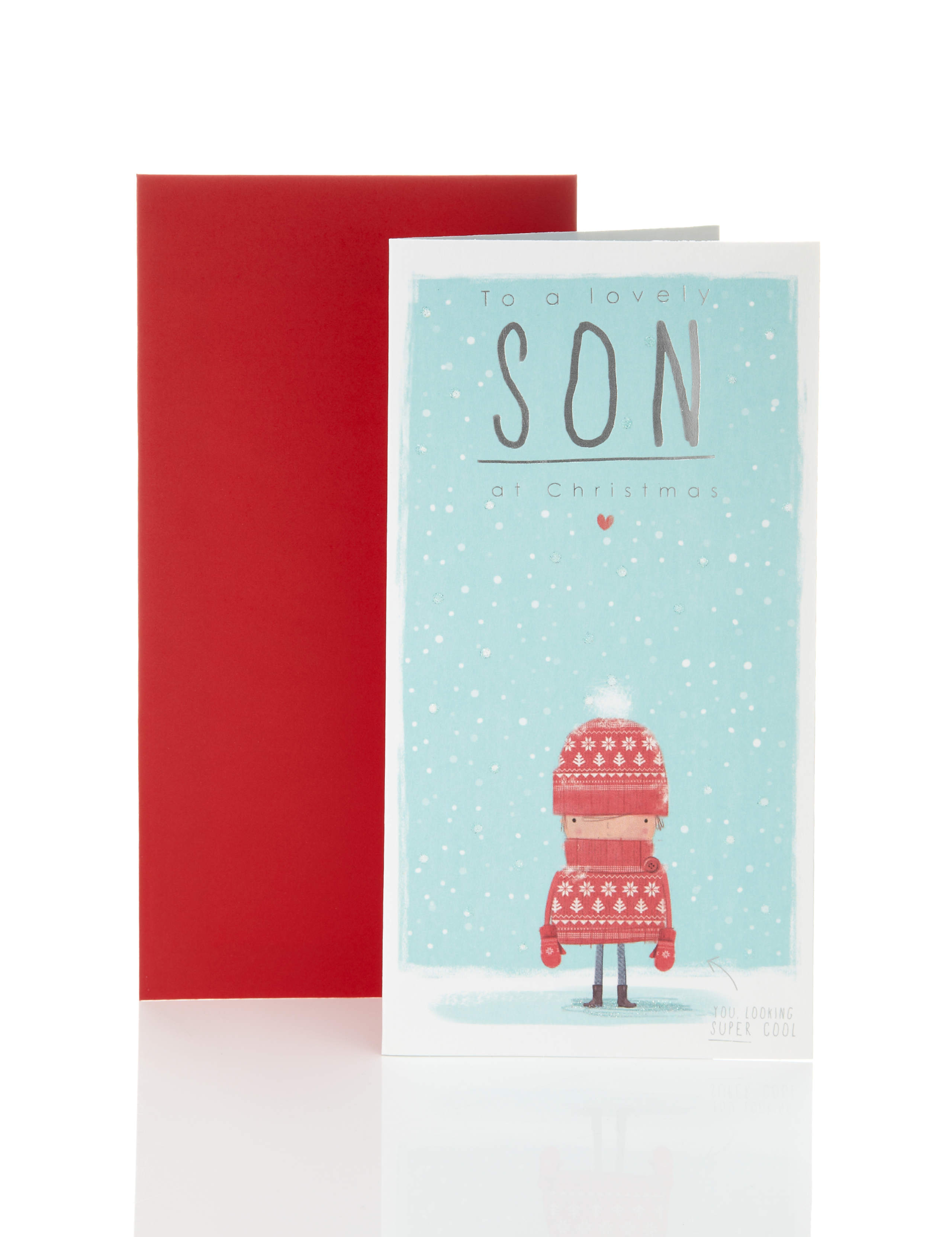 Son Winter Boy Christmas Card 1 of 2