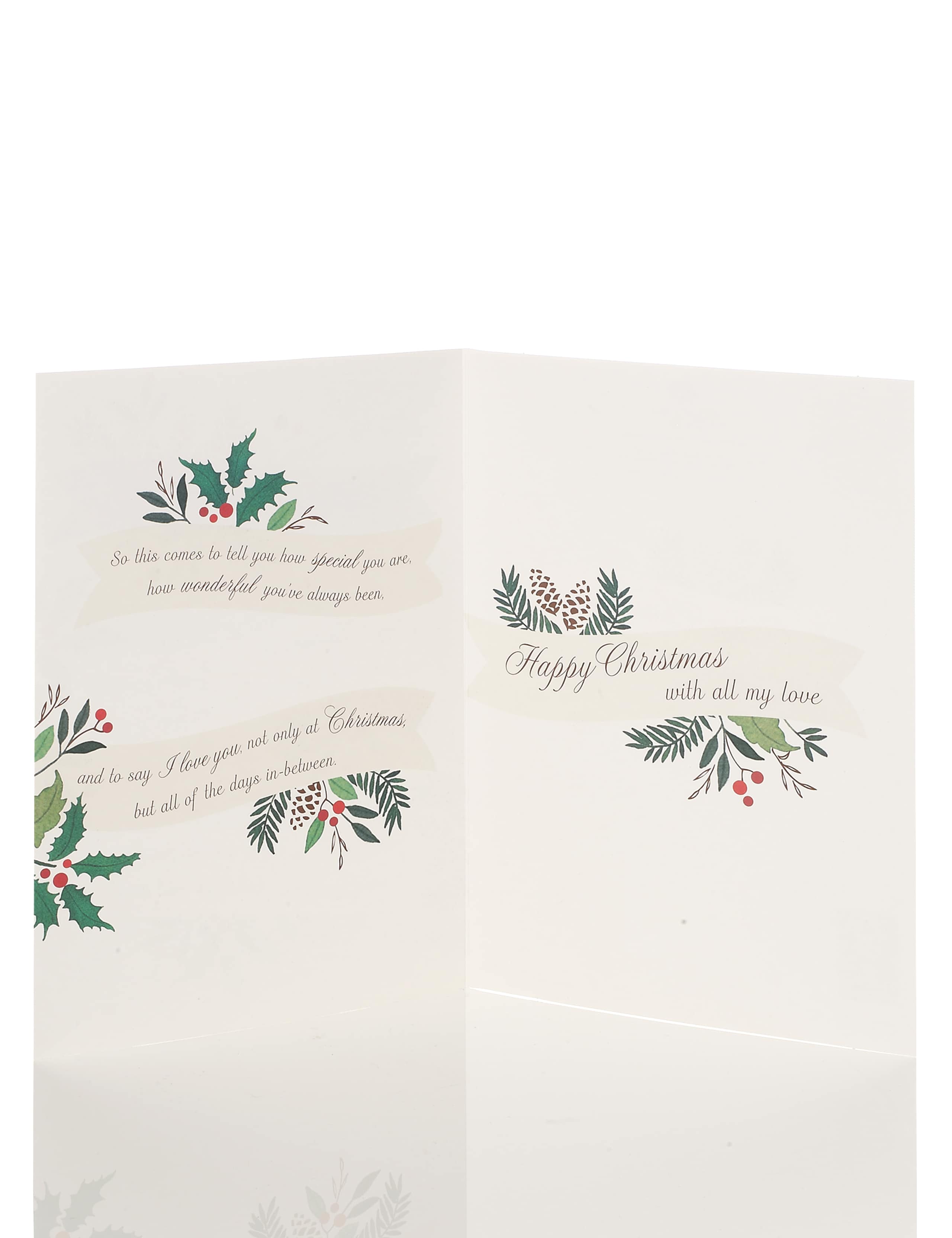 Husband Traditional Foliage Christmas Card 2 of 2
