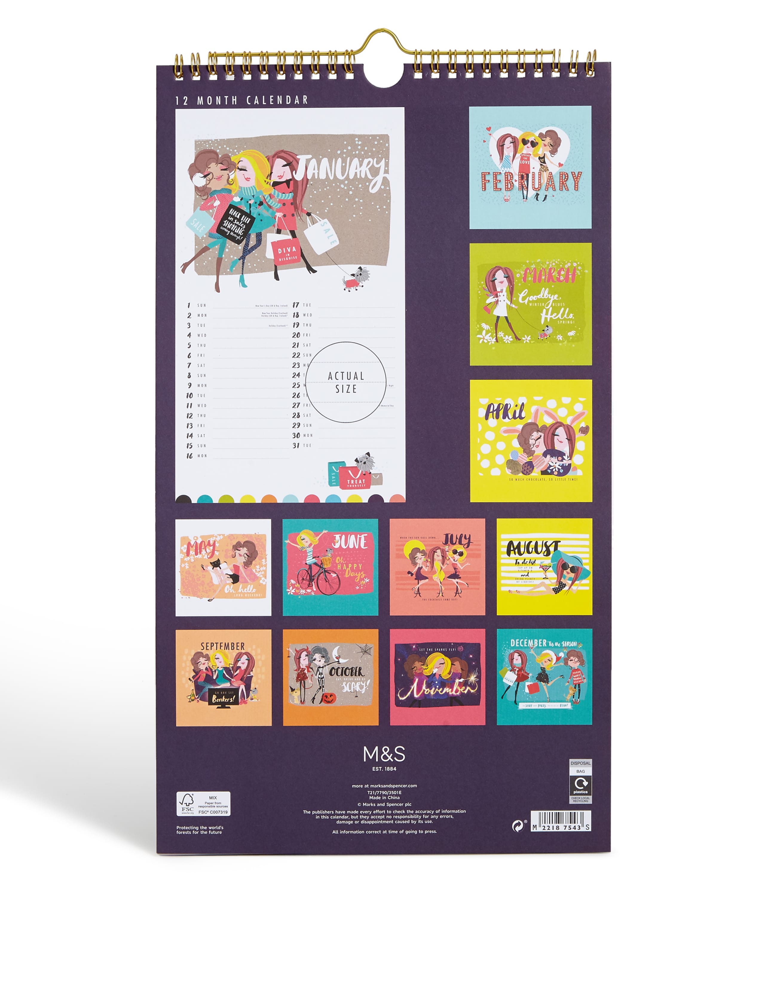 Dotty Daisy Calendar 4 of 4