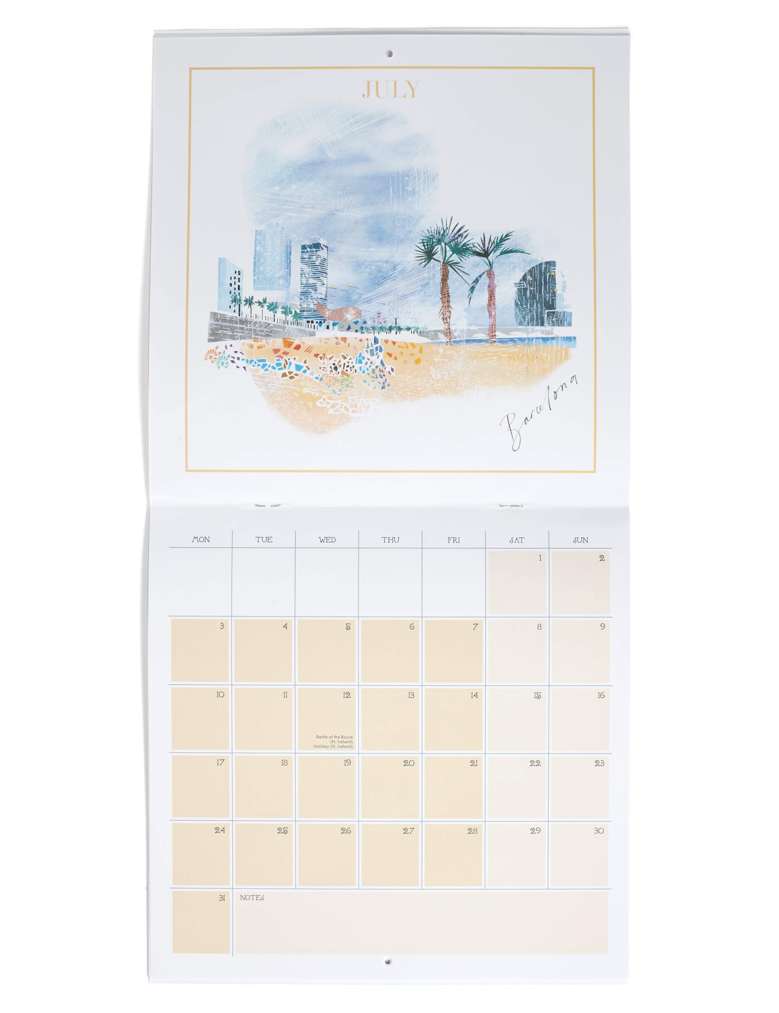Illustrated Cities Calendar 2 of 4
