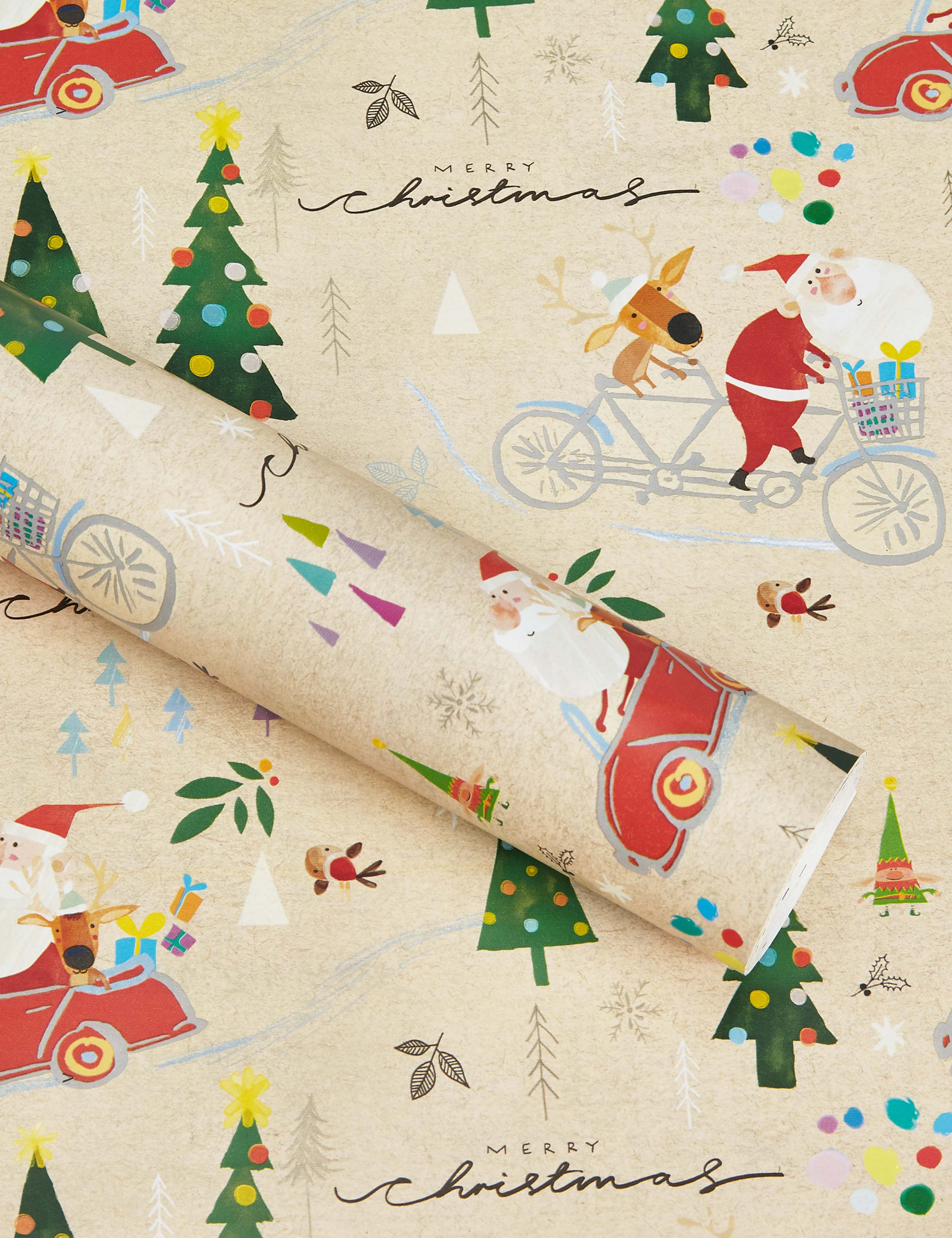 Santa and Friends 15m Christmas Wrapping Paper 1 of 4