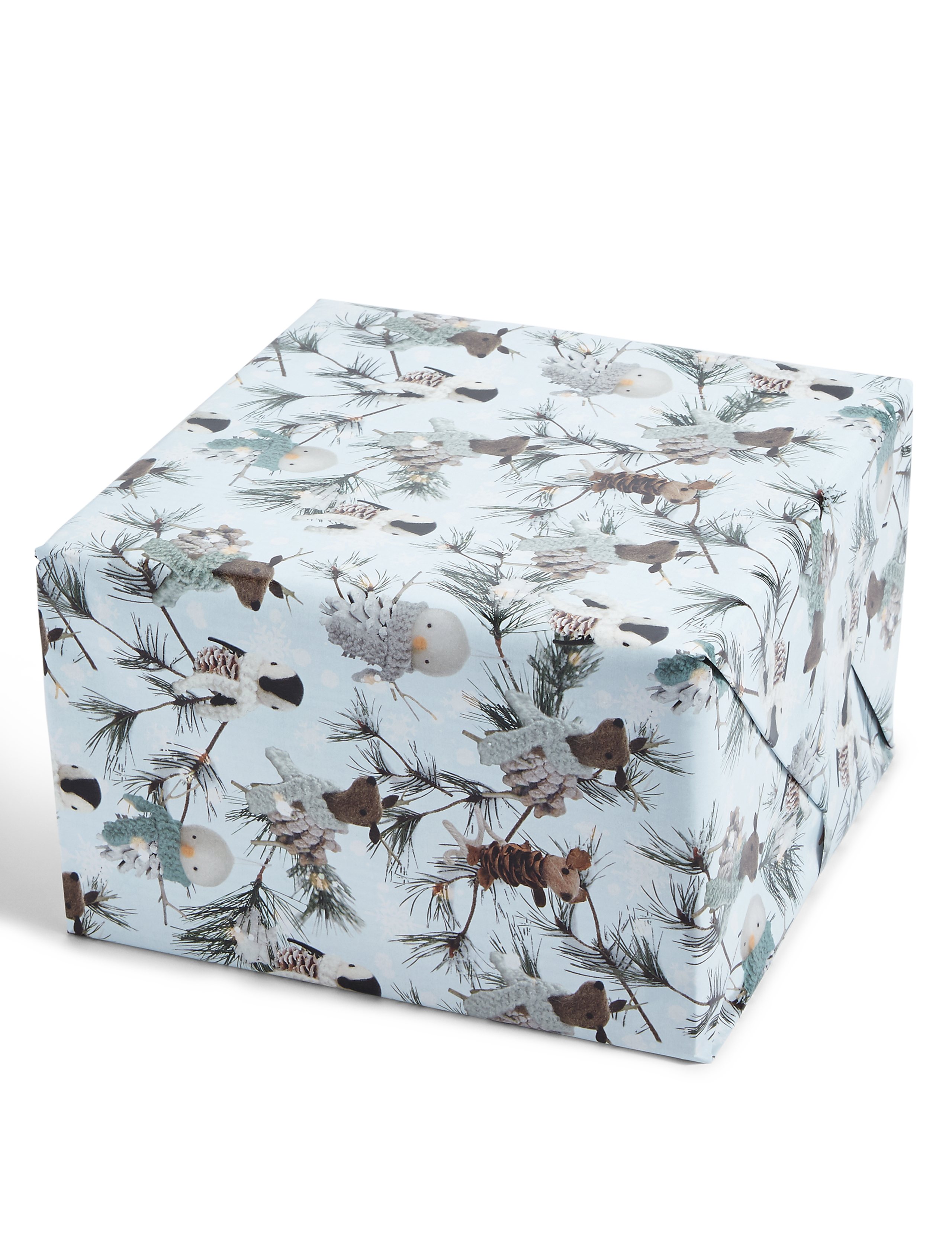 Nordic Noel Snowman and Woodland Characters 15m Christmas Wrapping Paper 2 of 4