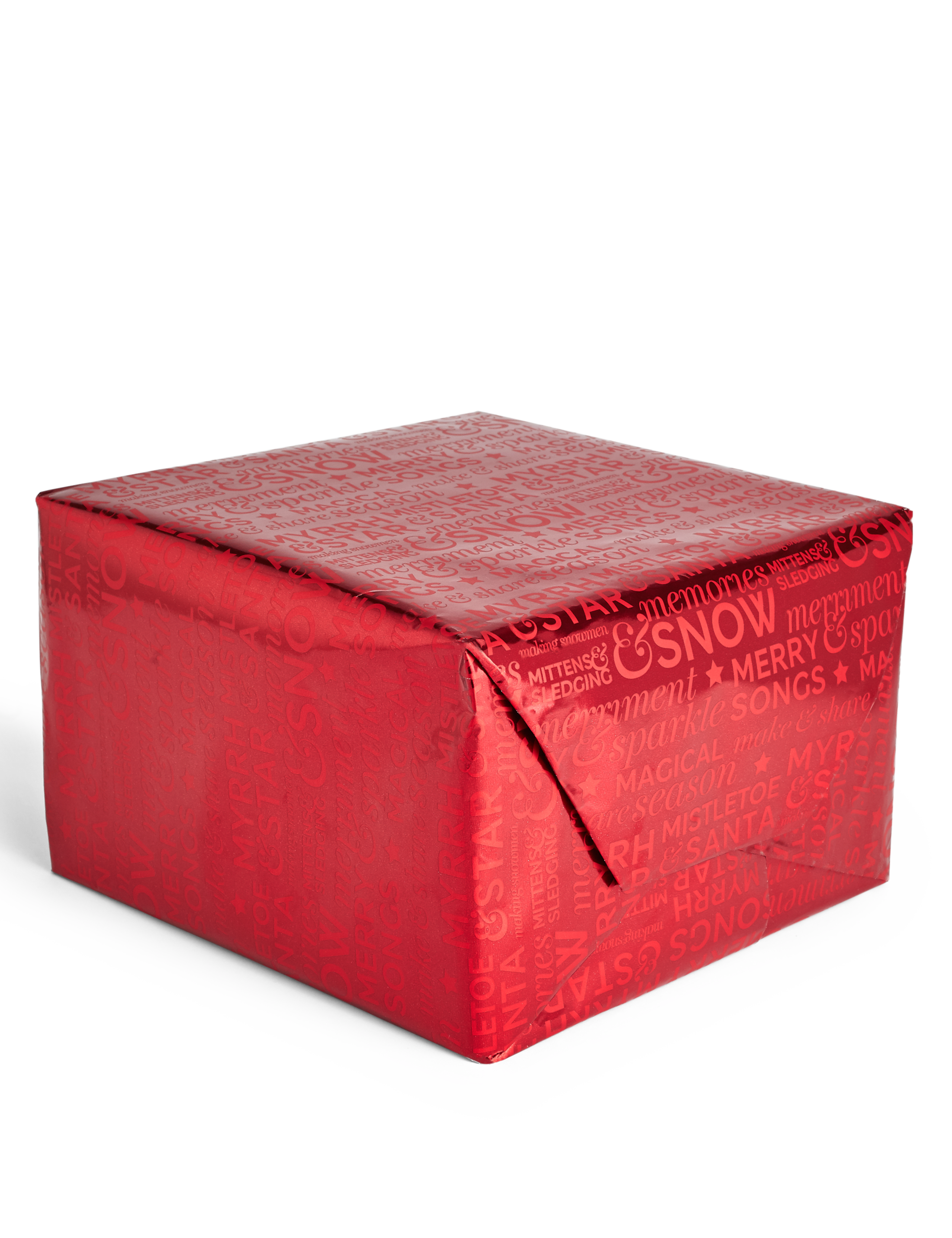 Joyeux Noel Red Foil Text 3m Christmas Wrapping Paper 2 of 3