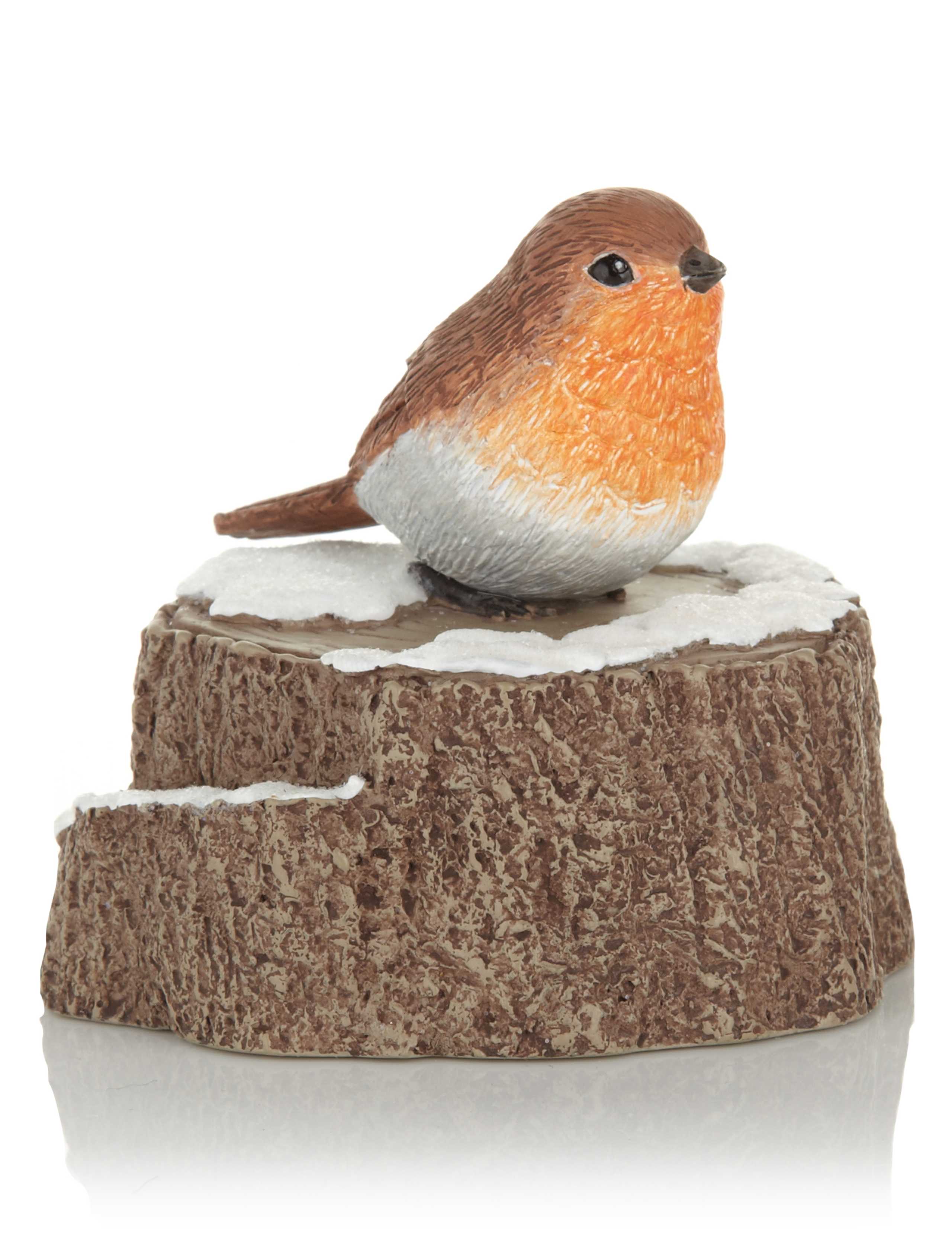 Festive Robin Scene Christmas Room Decoration 2 of 2