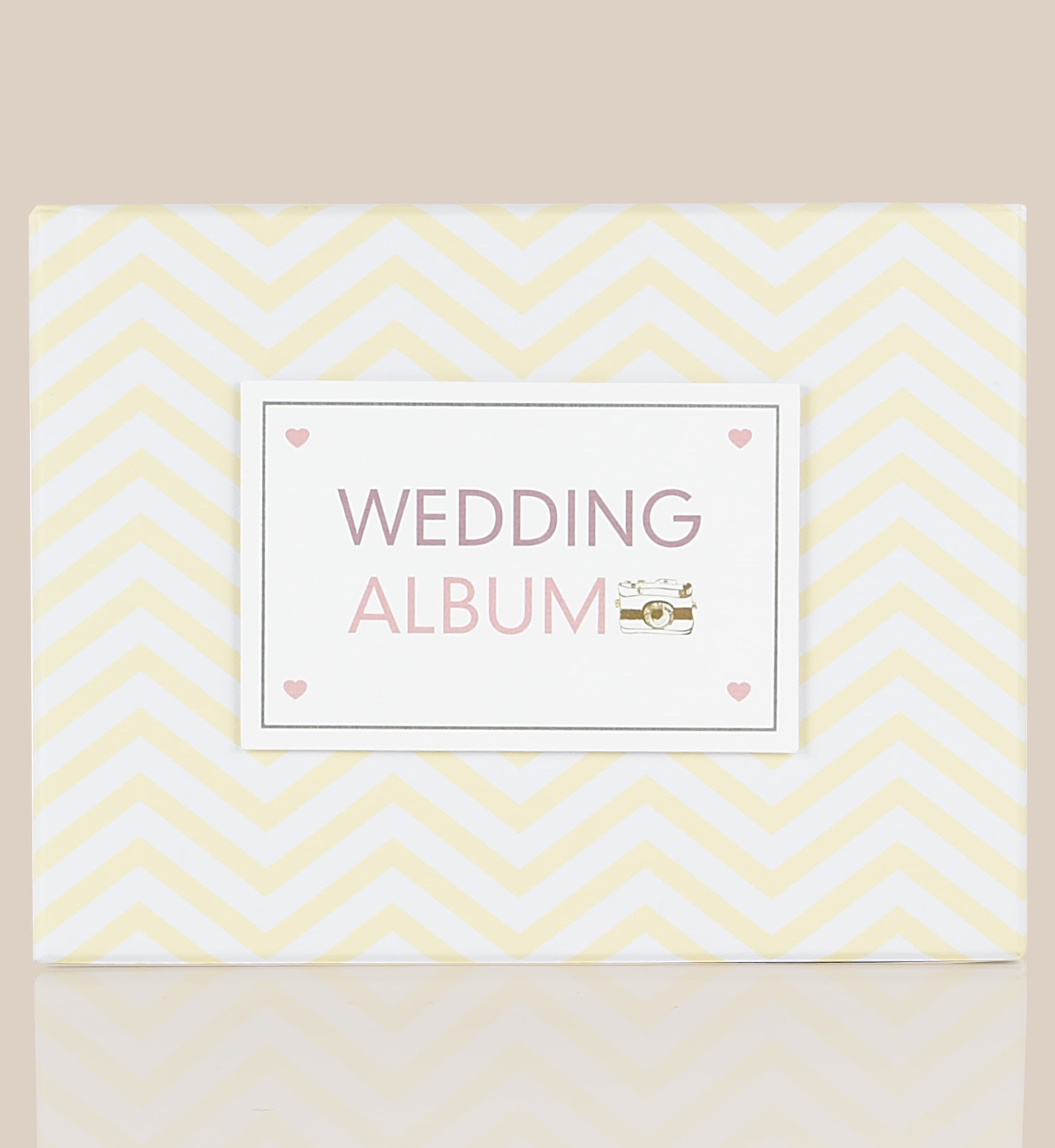 Chevron Collection Small Wedding Photo Album with Matching Keepsake Box 1 of 4