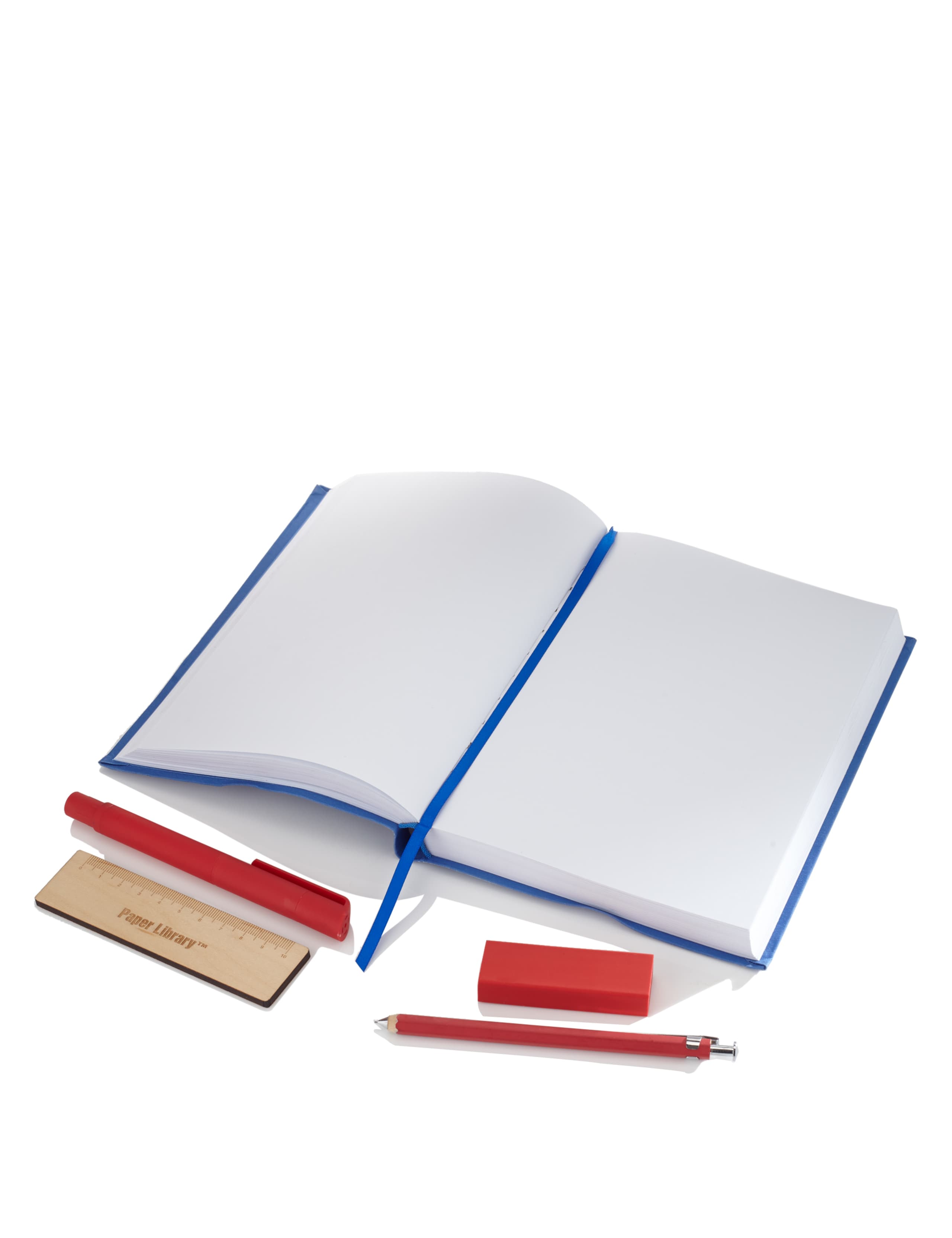 Blue A5 Unlined Notebook & Stationery Set 2 of 2