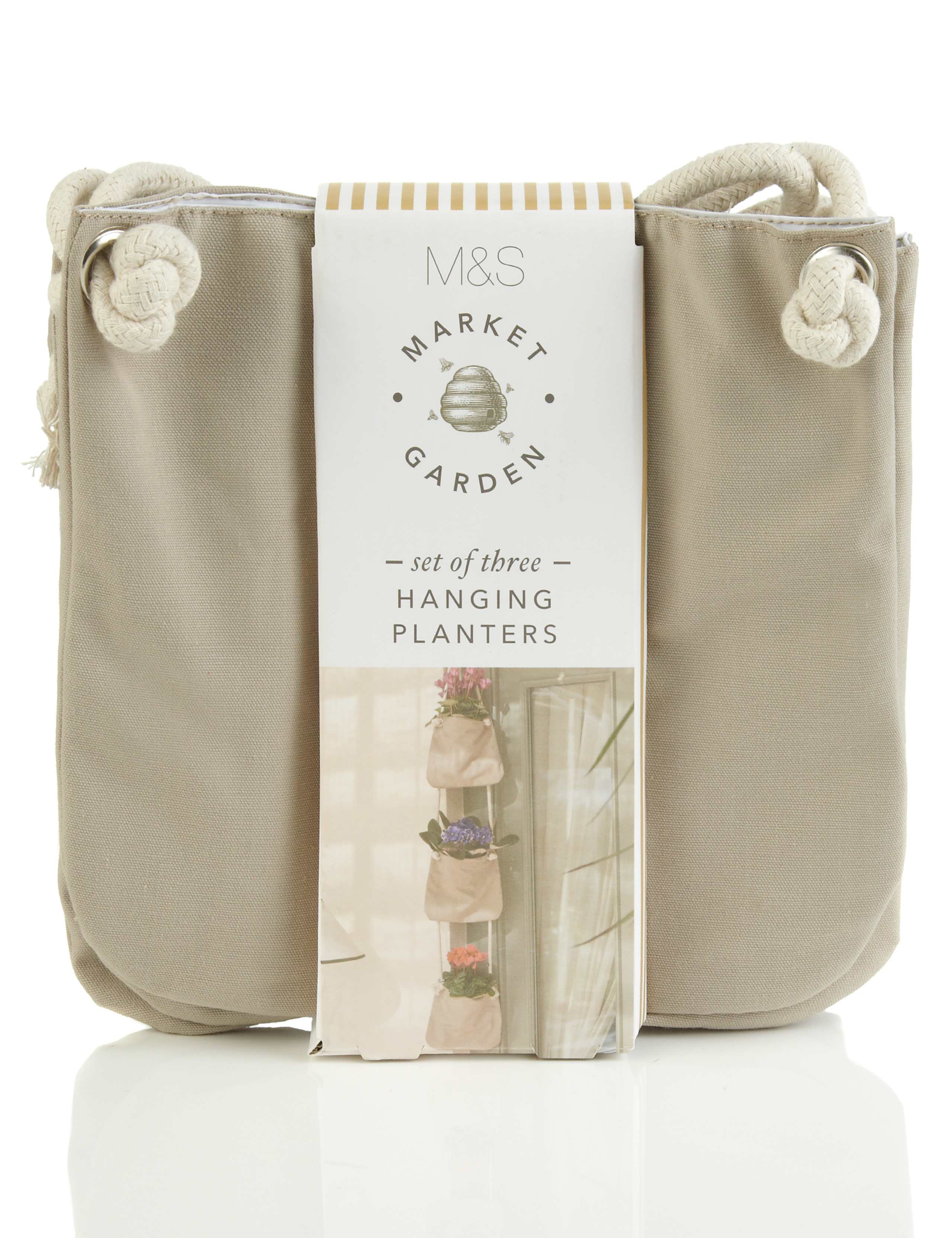 3x Canvas Hanging Planter 1 of 2