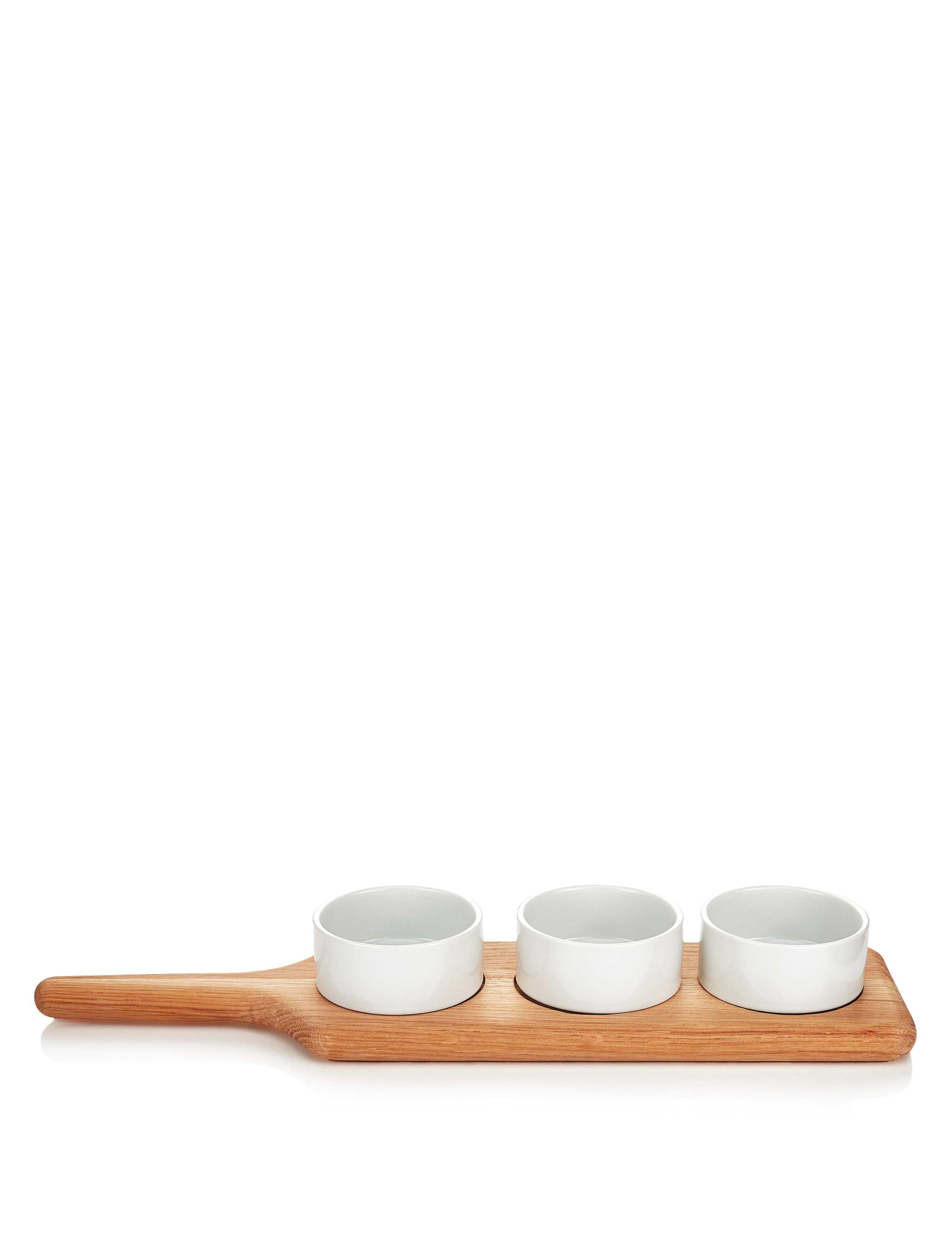 Large Wood Paddle Chip & Dip Set 1 of 3